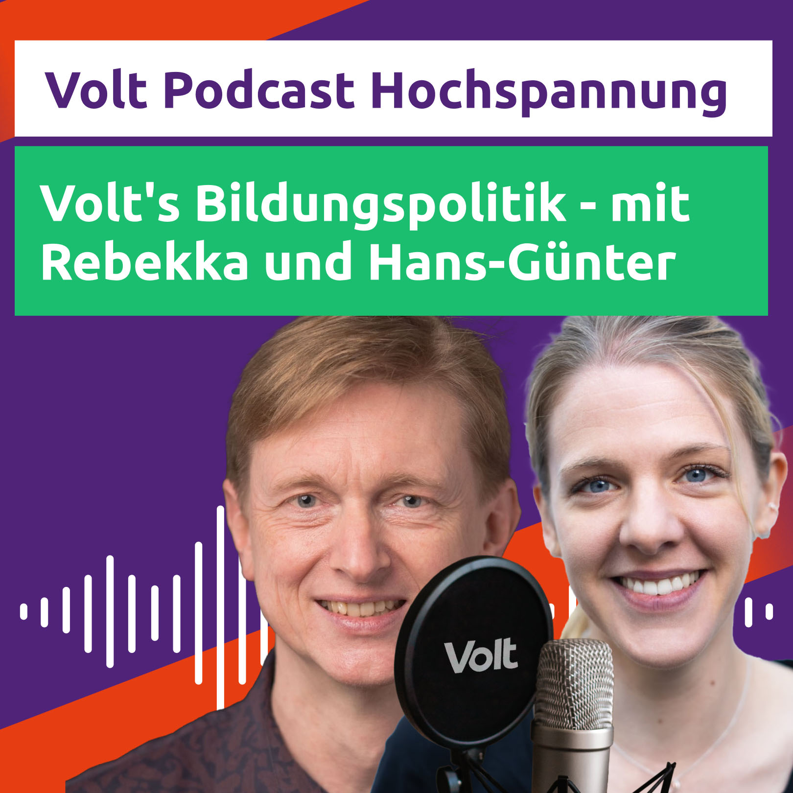#Wahlprogrammfolge: Volts Bildungspolitik - mit Rebekka und Hans-Günter - Hochspannung Podcast episode artwork