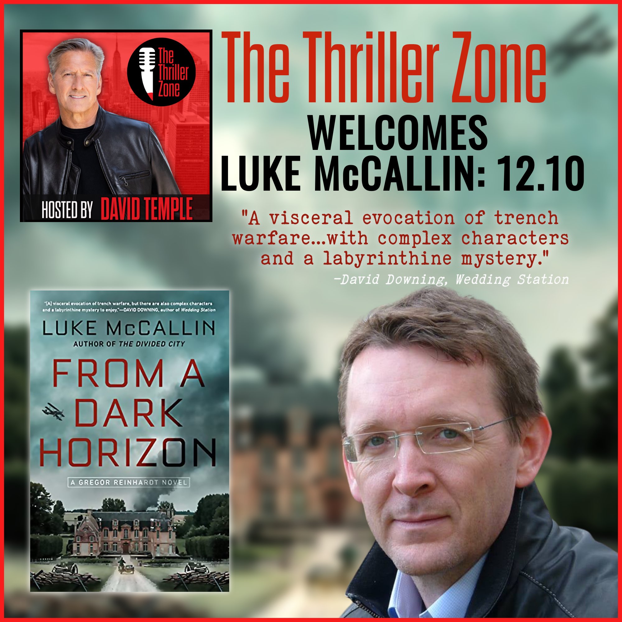 Luke McCallin Historical Thriller Author Image