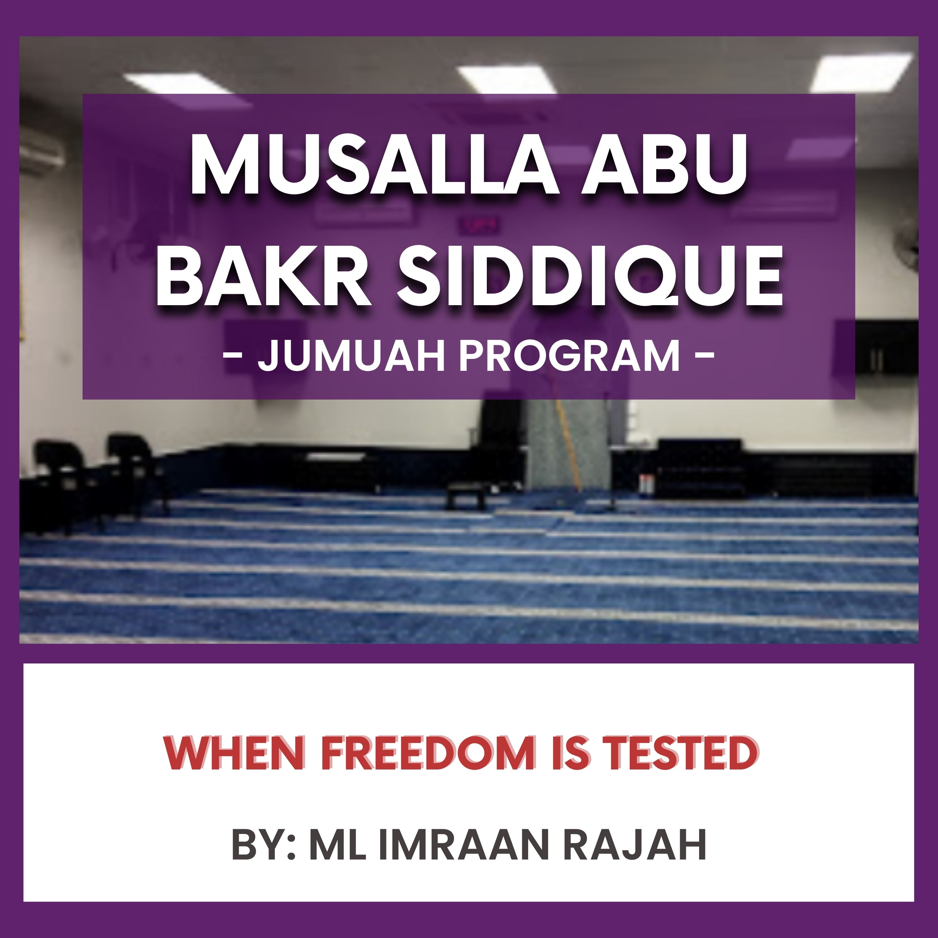 When Freedom Is Tested by ML Imraan Rajah episode artwork