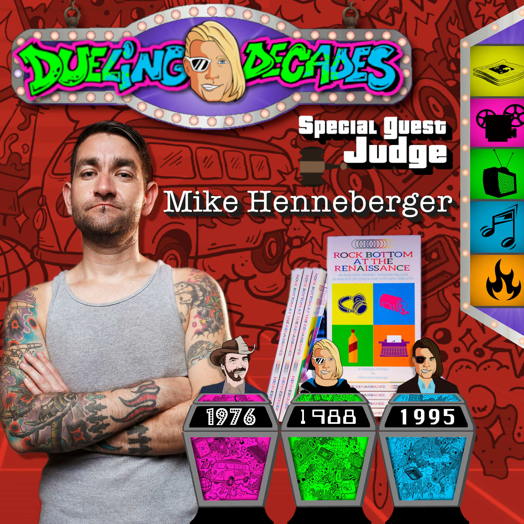 Emo kid Mike Henneberger hits Rock Bottom and tells us who had the best week 1976, 1988 or 1995!