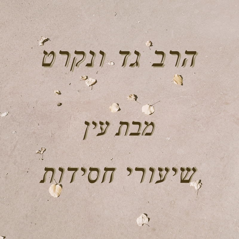 Artwork for podcast שיעורי חסידות מפי הרב גד ונקרט מבת עין