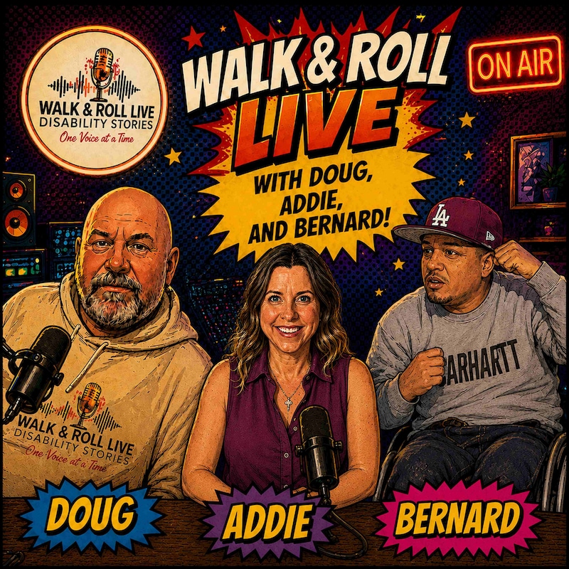 Artwork for podcast Walk and Roll Live-Disability Stories