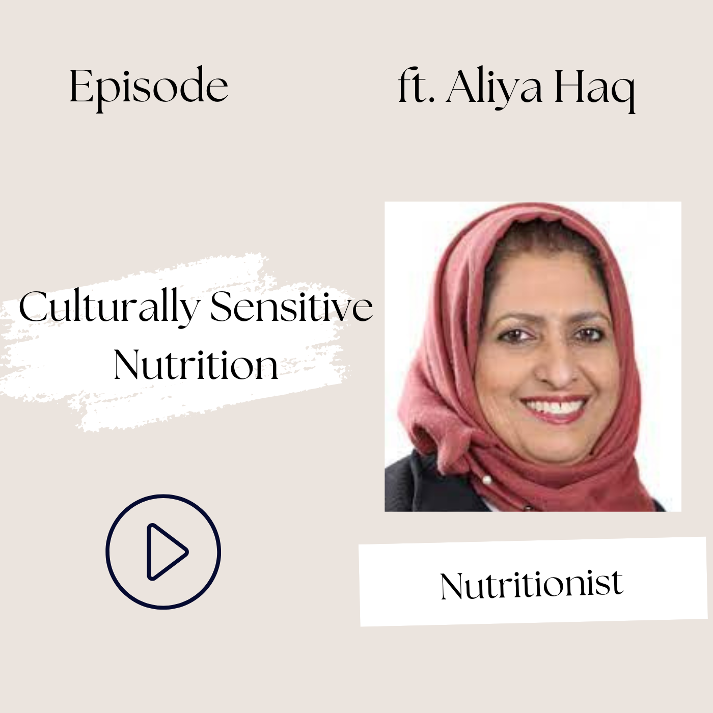 Culturally Sensitive Nutrition—Fostering Trust and Understanding in Healthcare (Aliyah Haq, Ep 24)
