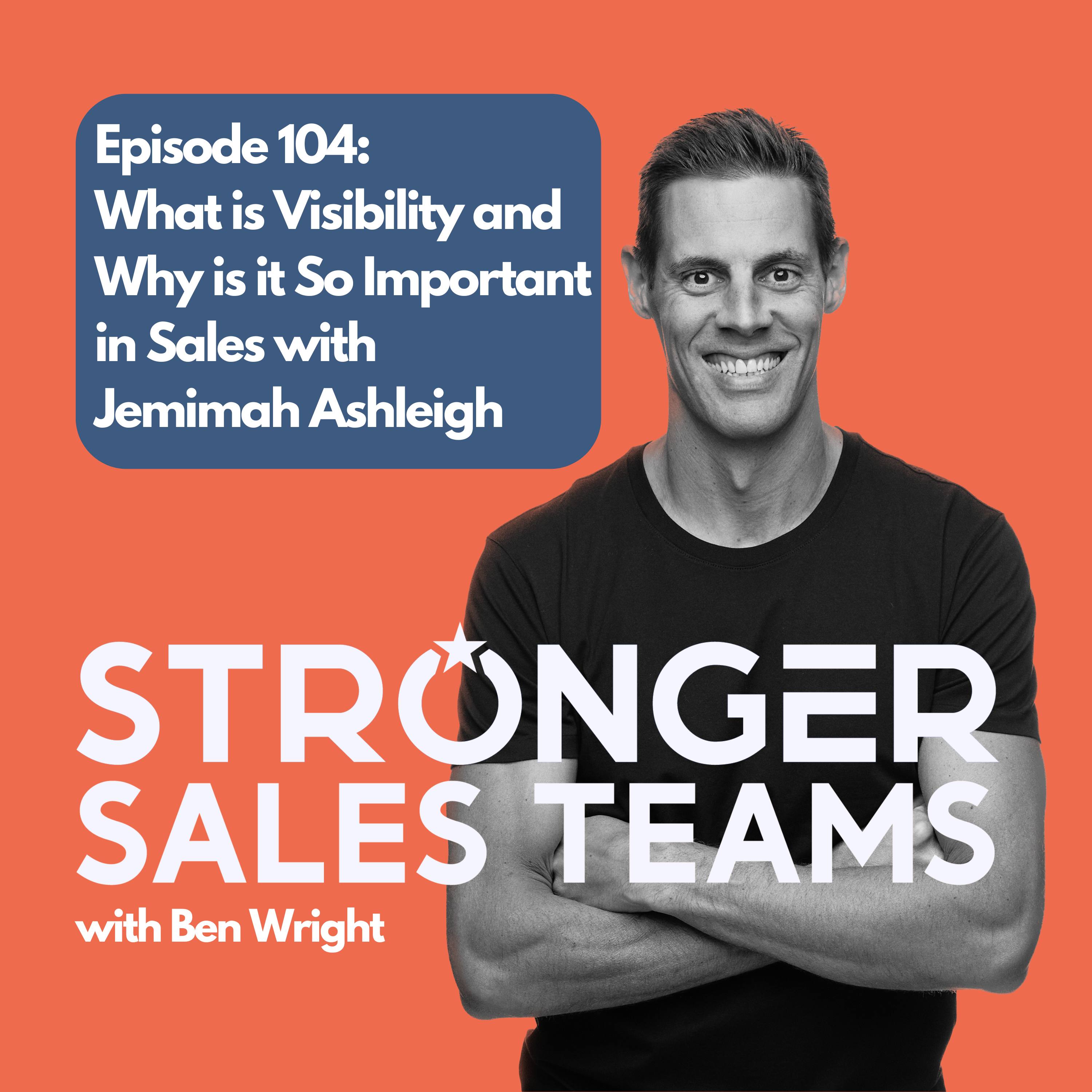 Stronger Sales Teams with Ben Wright
