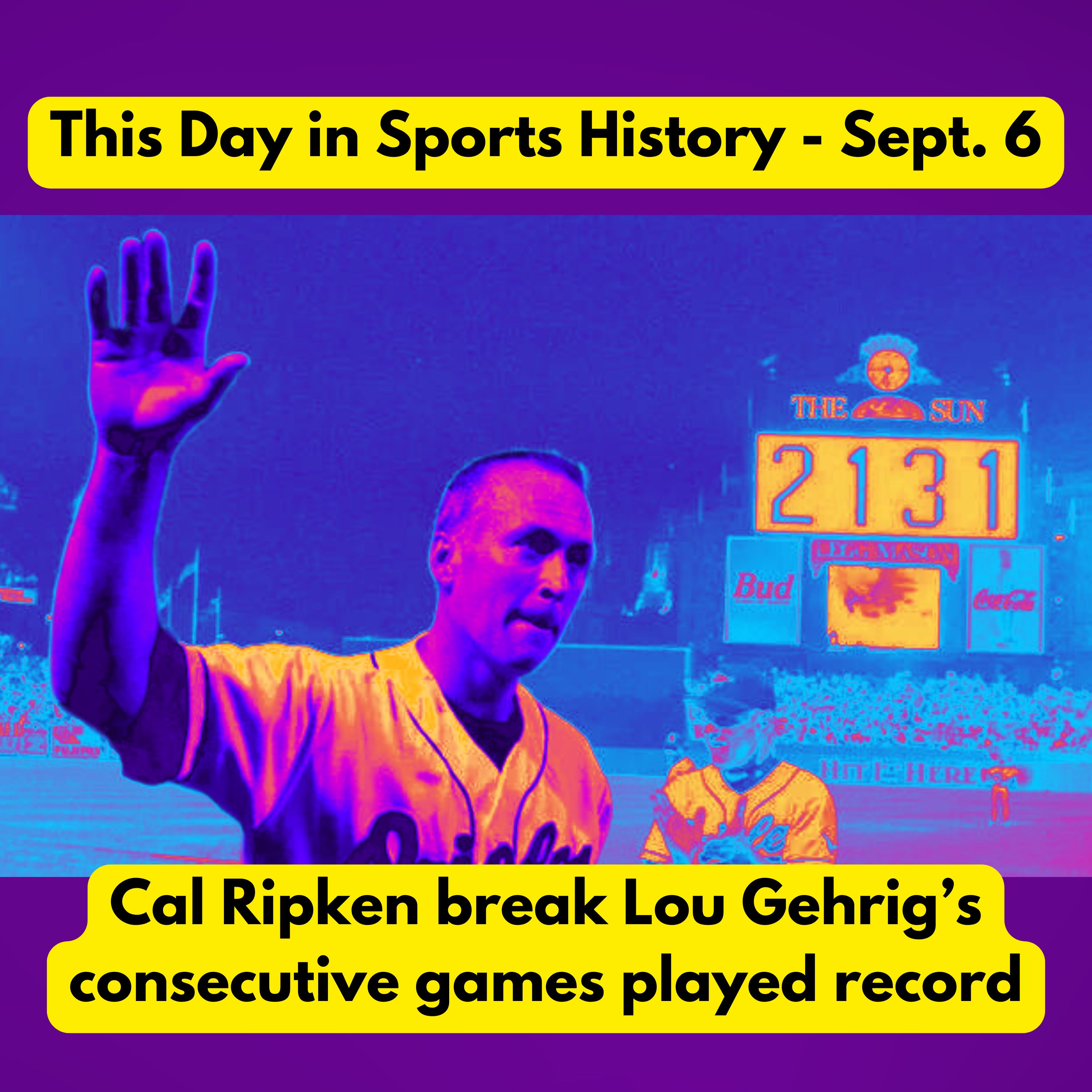 Cal Ripken the new Iron Man, the Lester Hayes Rule, and Martina Navratilova seeks asylum - This DiSH for Sept. 6