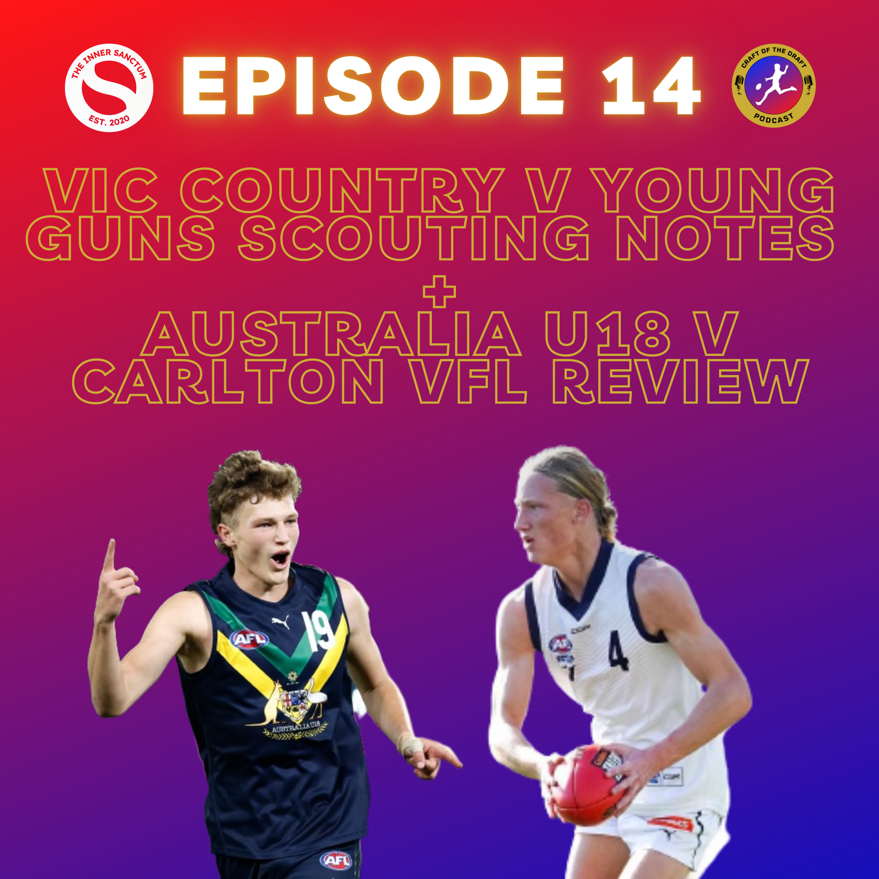 Vic Country v Young Guns Scouting Notes + Australia U18 Academy v Carlton VFL Review