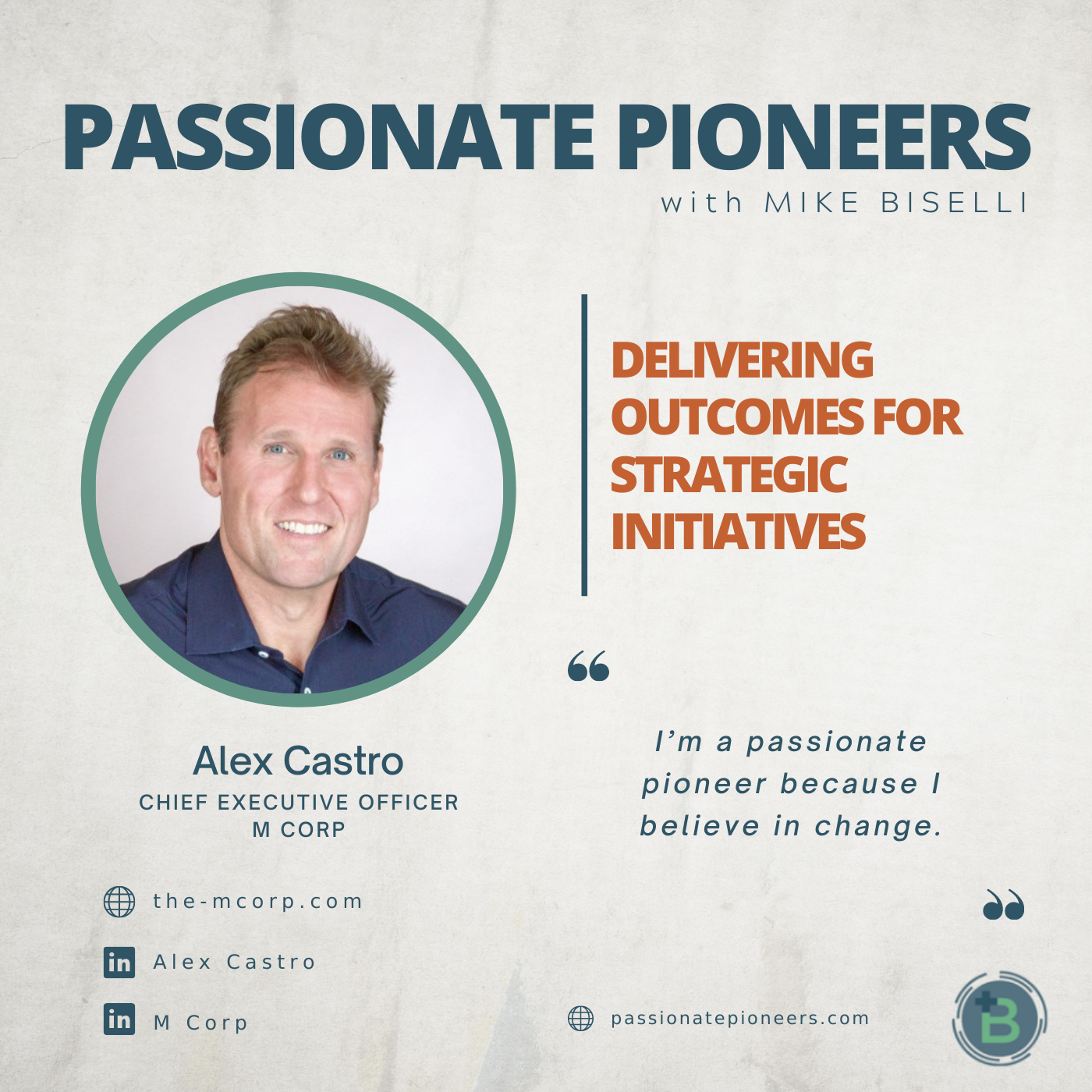 Delivering Outcomes for Strategic Initiatives with Alex Castro