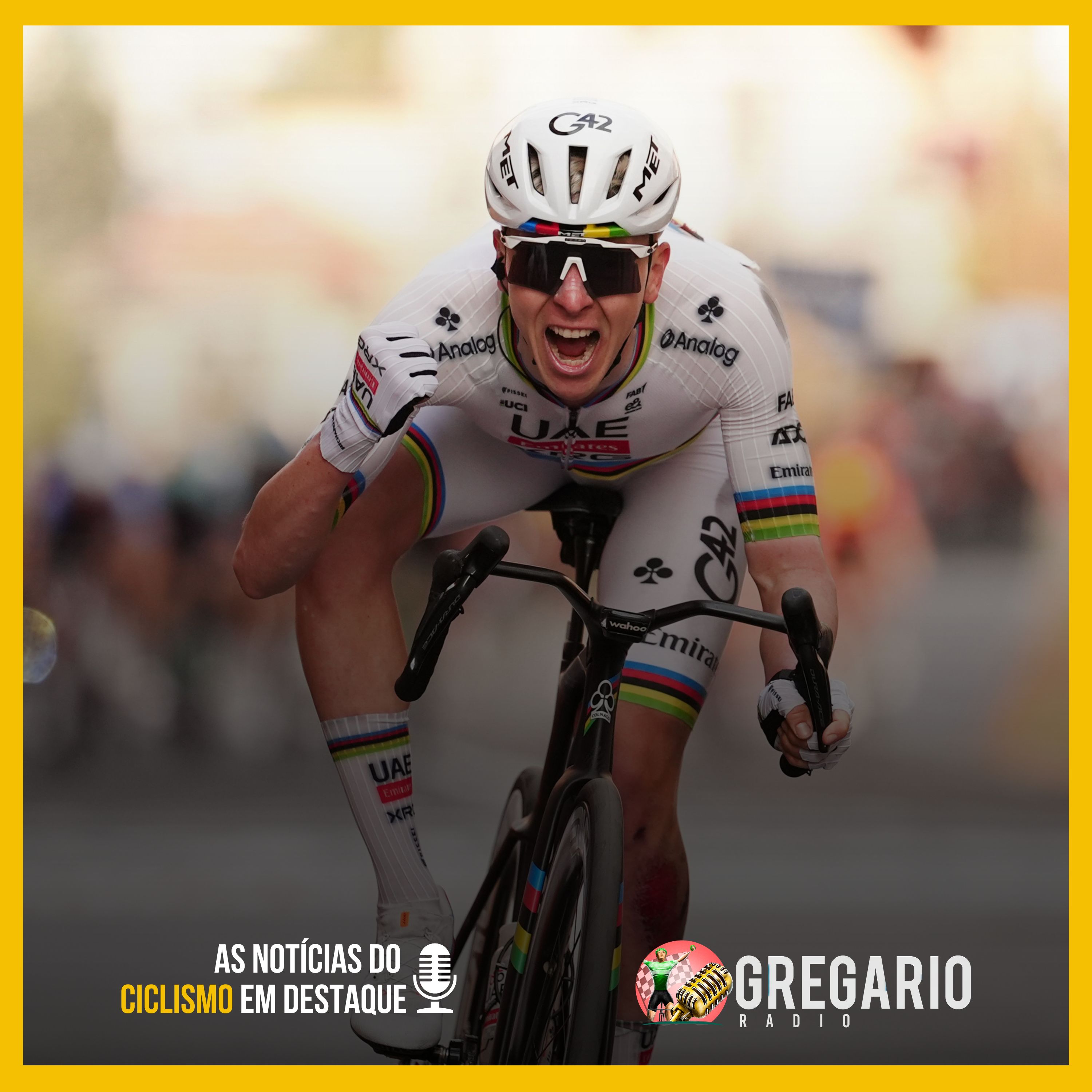 RADIO - Pogacar faz o impossível e vence Milão-São Remo; Kopecky vence no feminino