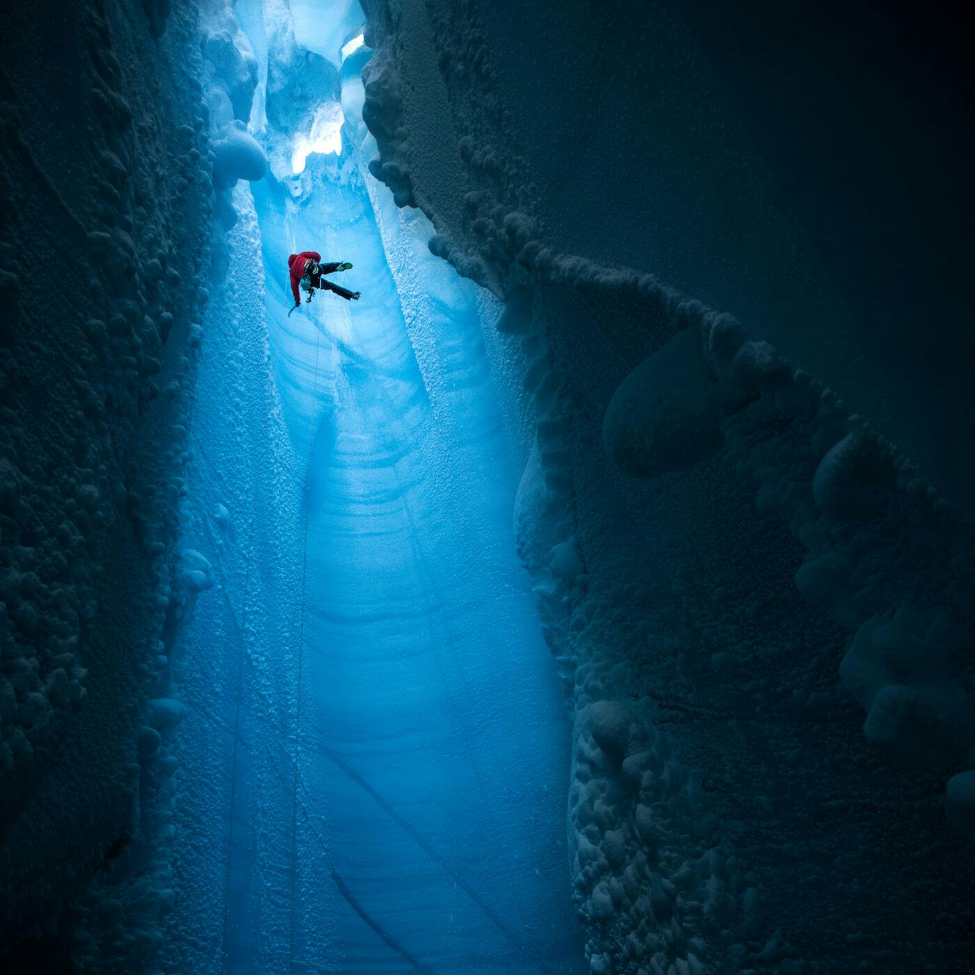 Descent into the Unknown: Inside the Greenland Ice Cap with Red Bull Photographer Christian Pondella