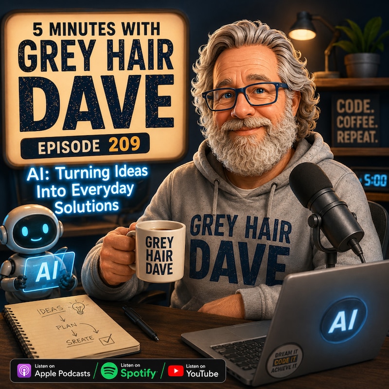 Artwork for podcast 5 Minutes With Grey Hair Dave