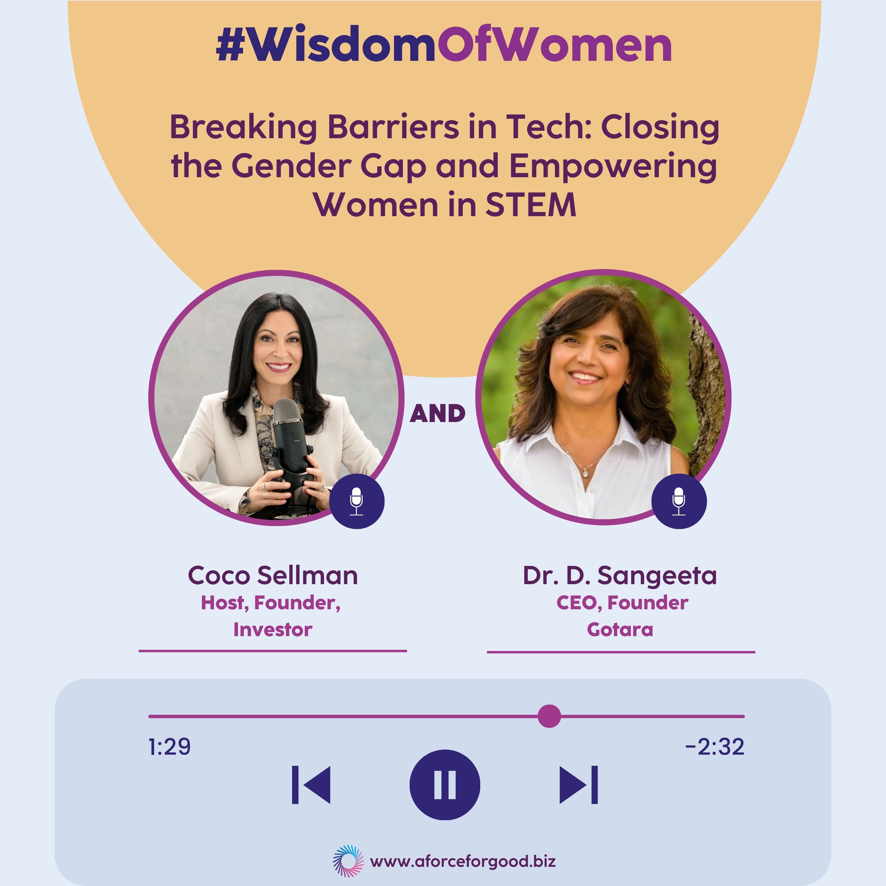 Breaking Barriers in Tech: Closing the Gender Gap and Empowering Women in STEM with D. Sangeeta episode artwork