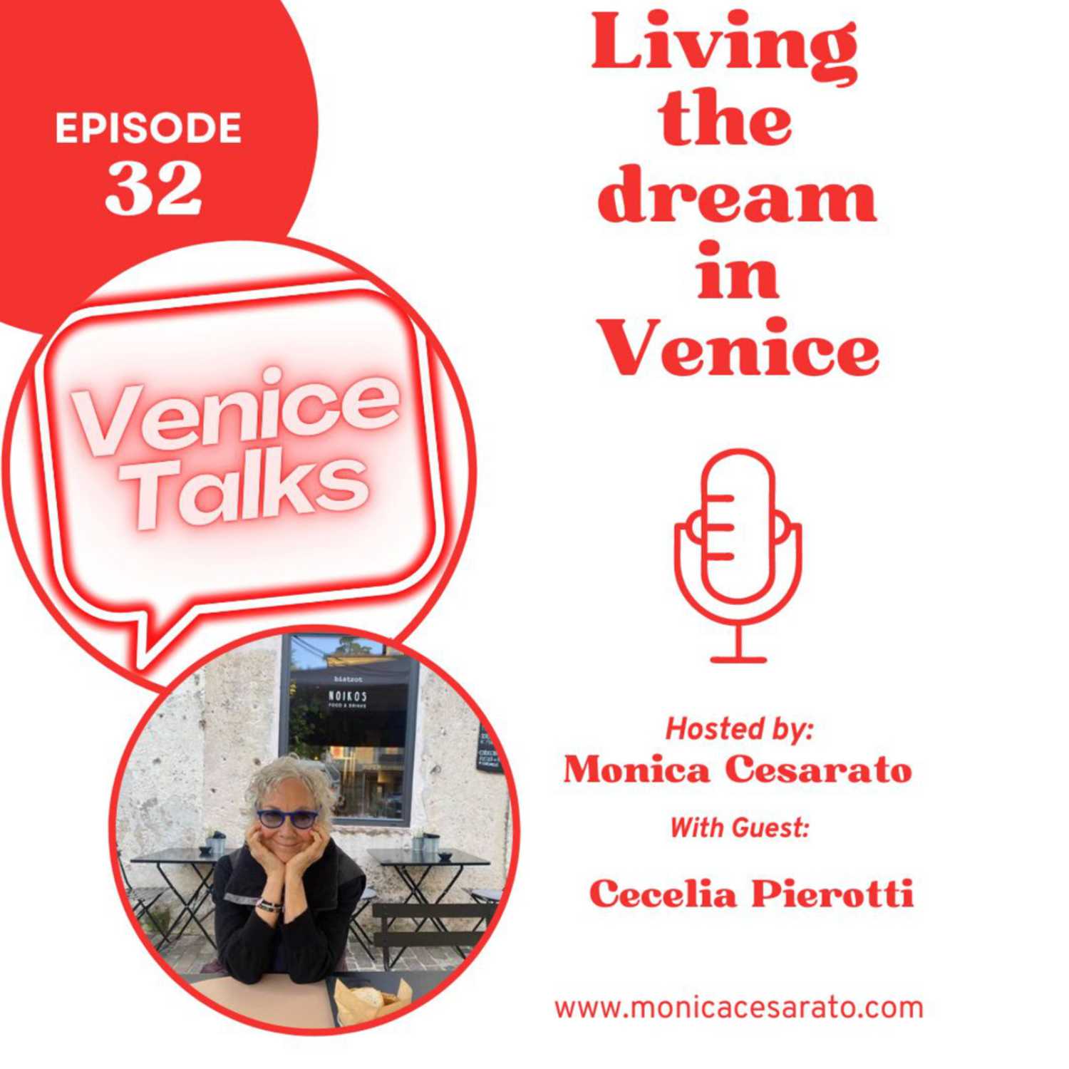 Ep.32 - Venice Unveiled: A Foreigner's Journey into La Serenissima's Enchanting Labyrinth. A chat with Cecelia Pierotti, American musician