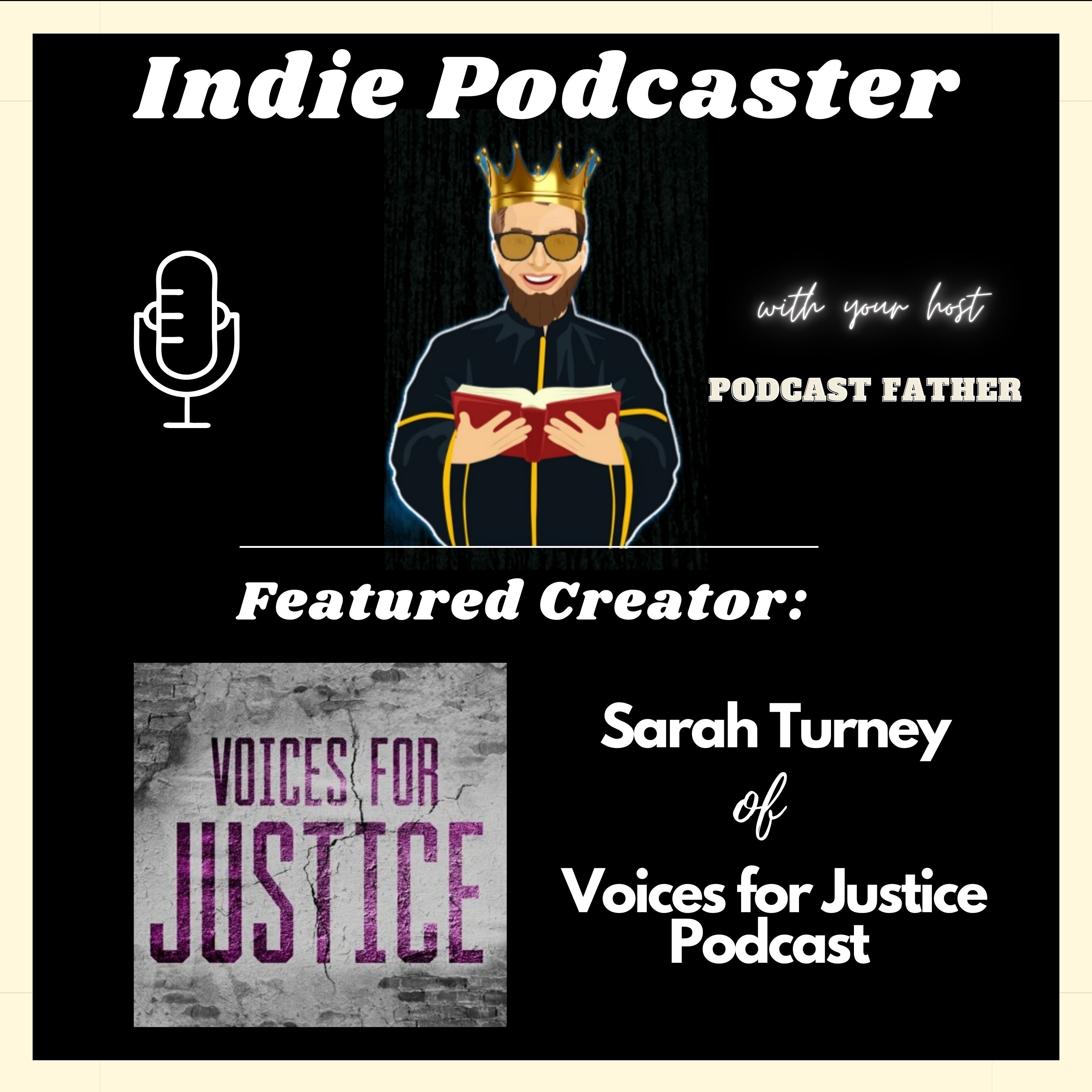 Sarah Turney from Voices for Justice Podcast Image