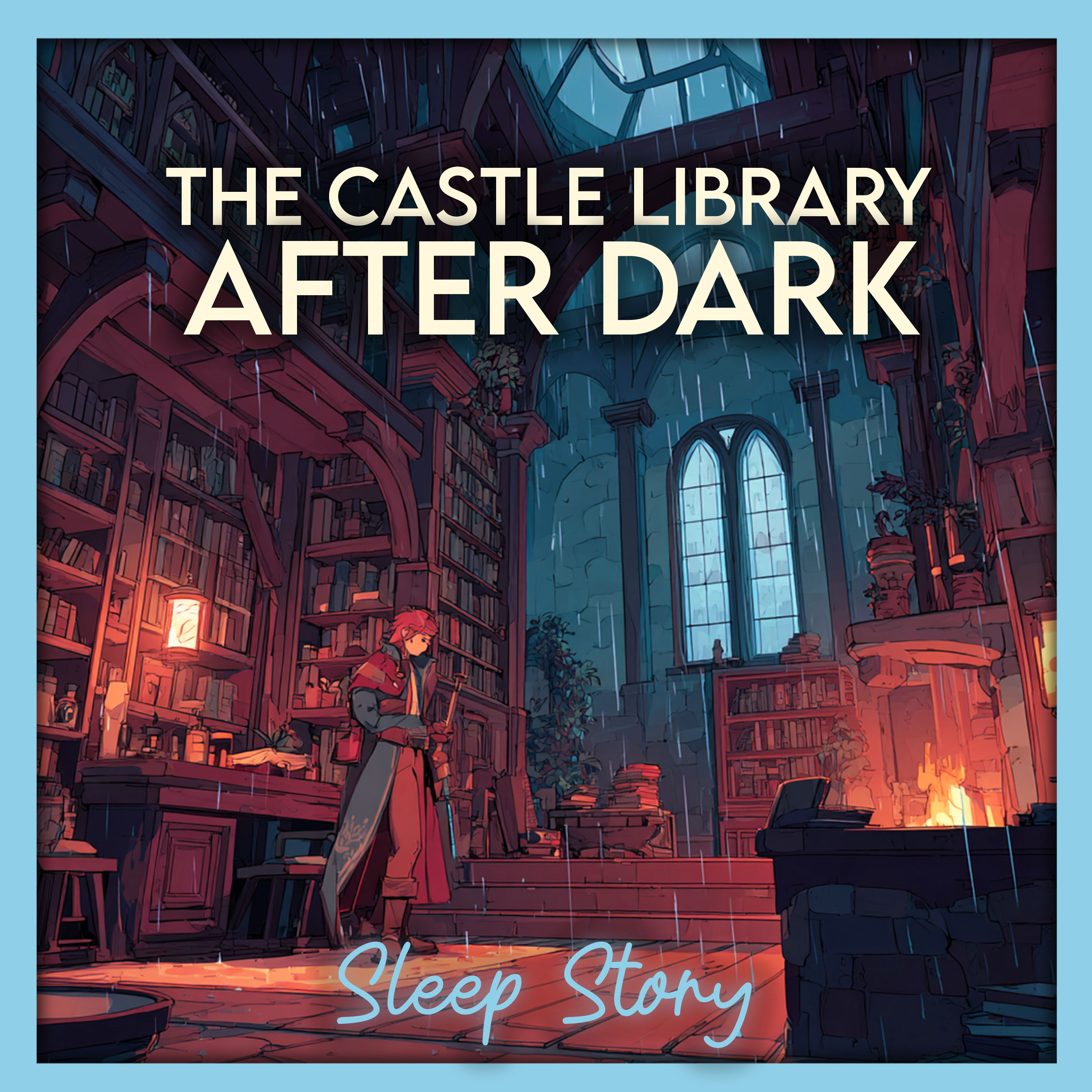 Fall Asleep in a Hidden Castle Library During the Rain | Relaxing Sleep Story for Adults, Cozy Bedtime Story & Gentle Rain Sounds episode artwork