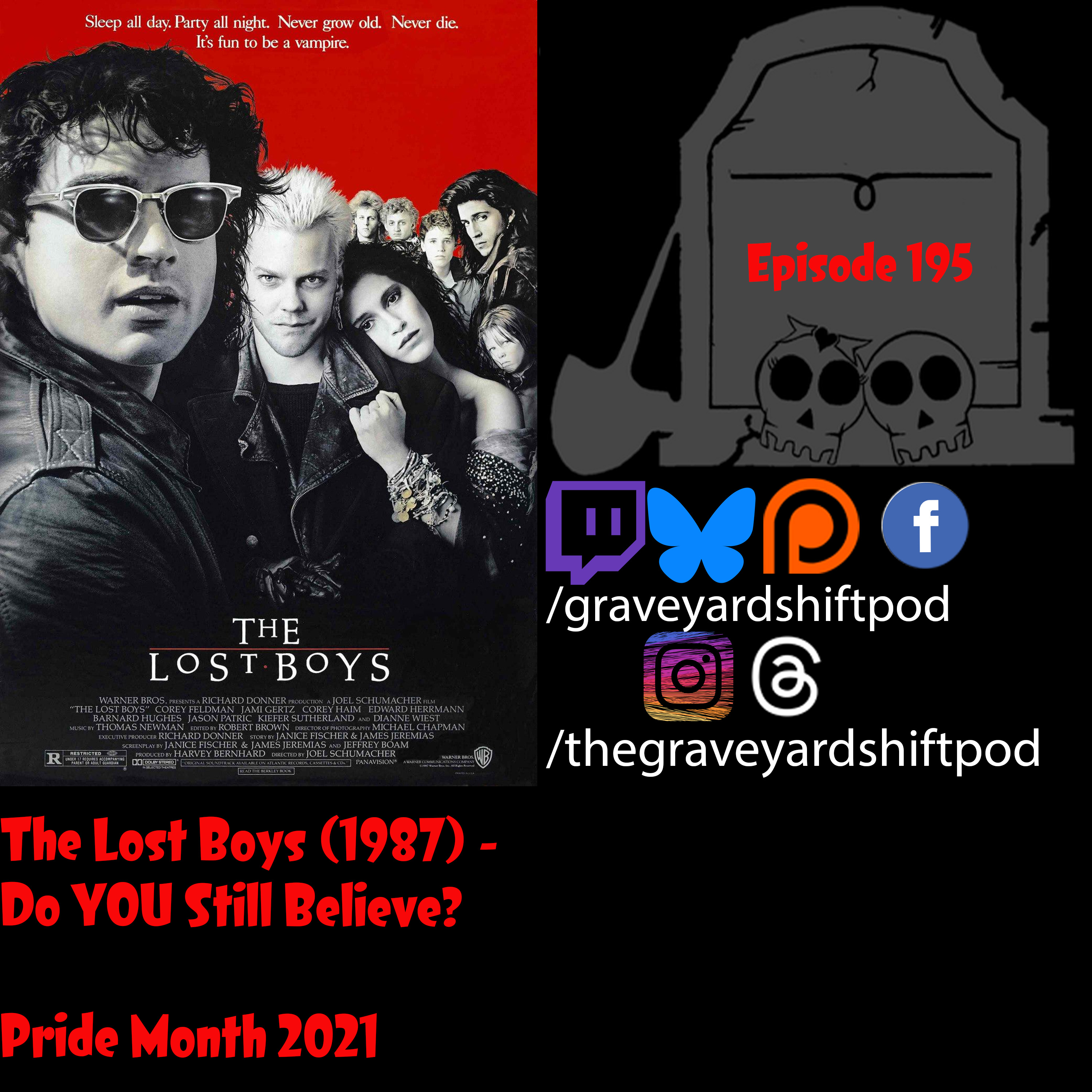 The Lost Boys (1987) - Do YOU Still Believe? - Pride Month 2021 episode artwork