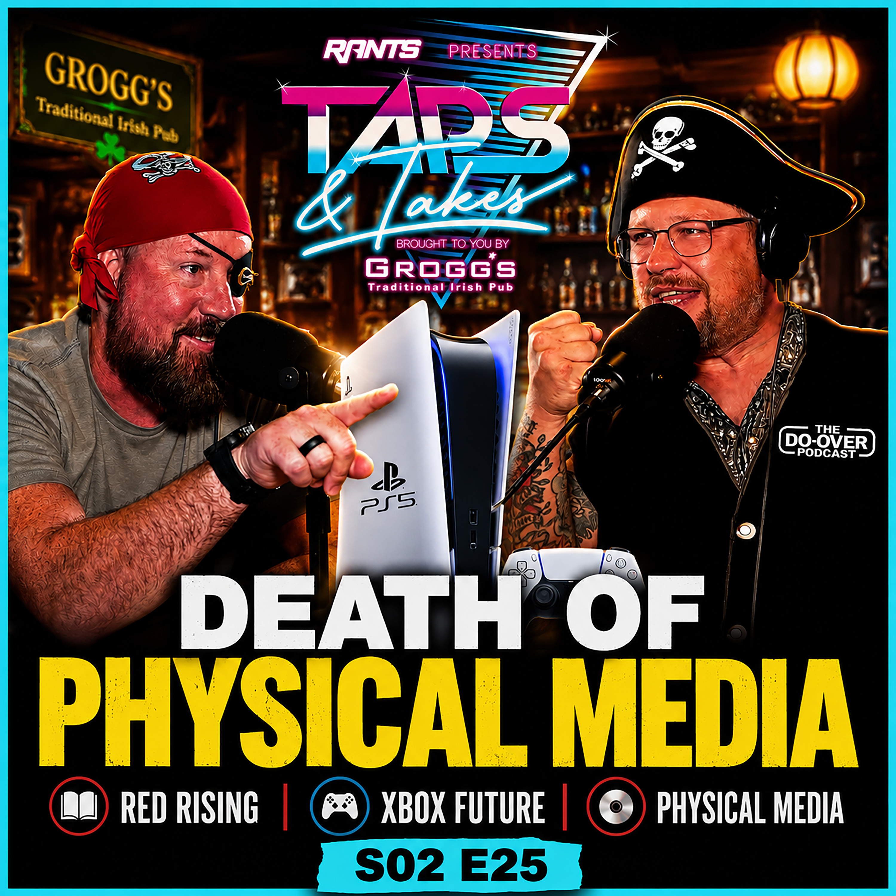 The Death of Physical Media, Red Rising Review & Mermaid Horror Comics | Taps & Takes episode artwork