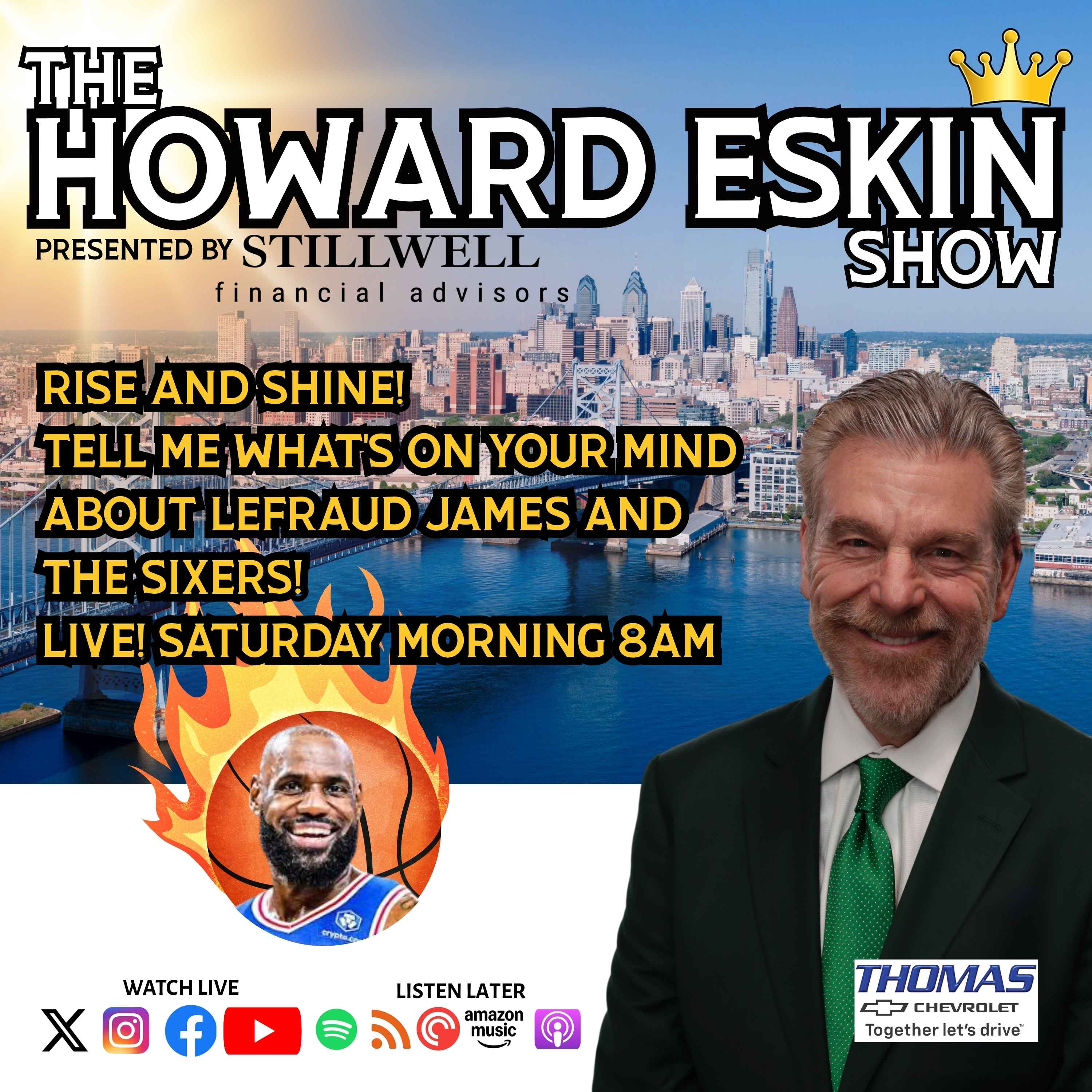 The Howard Eskin Show - #147 - LeBron James is a Sixer! episode artwork
