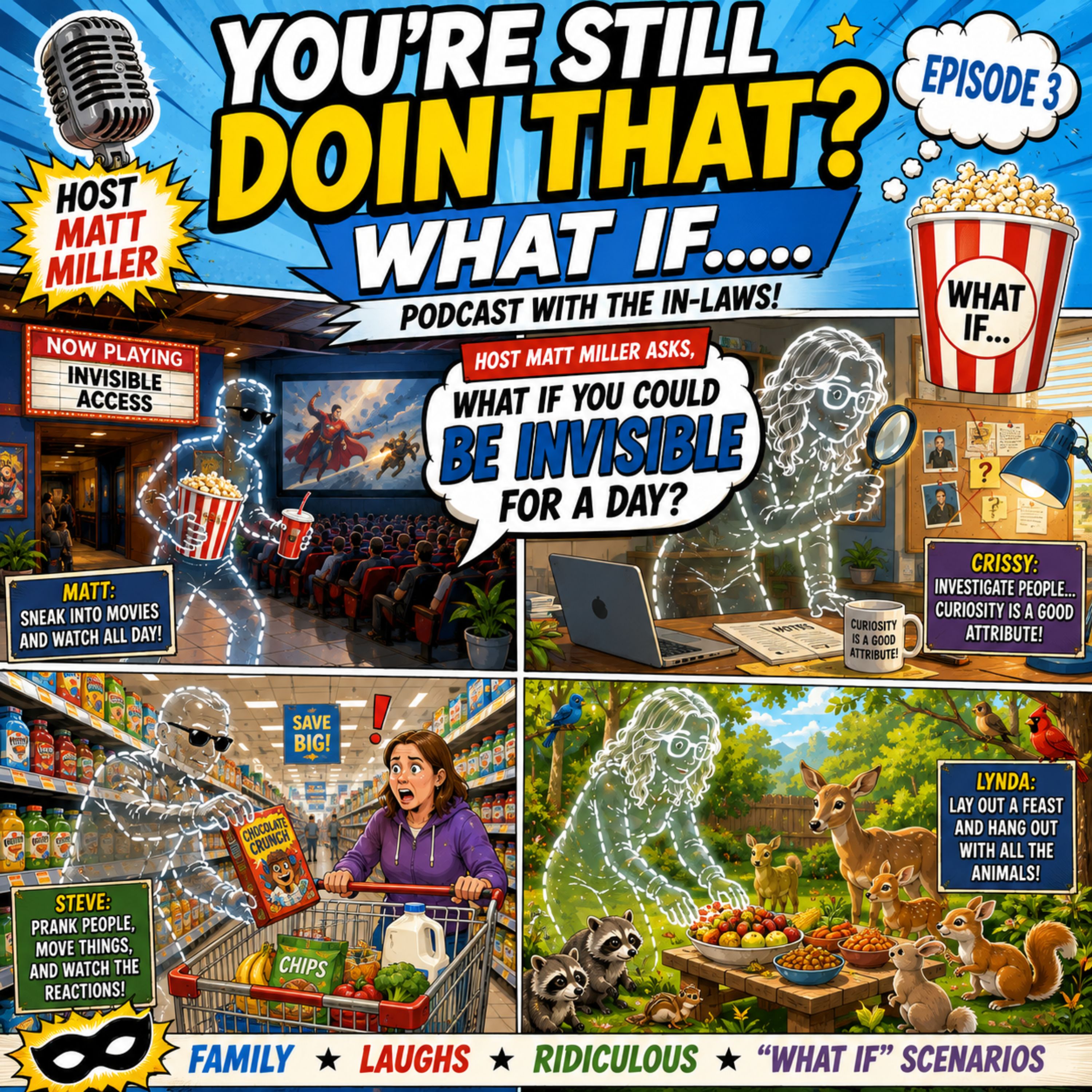 You're Still Doin' That? What if with the In-Laws: What would you do if you could be invisible for a day? episode artwork
