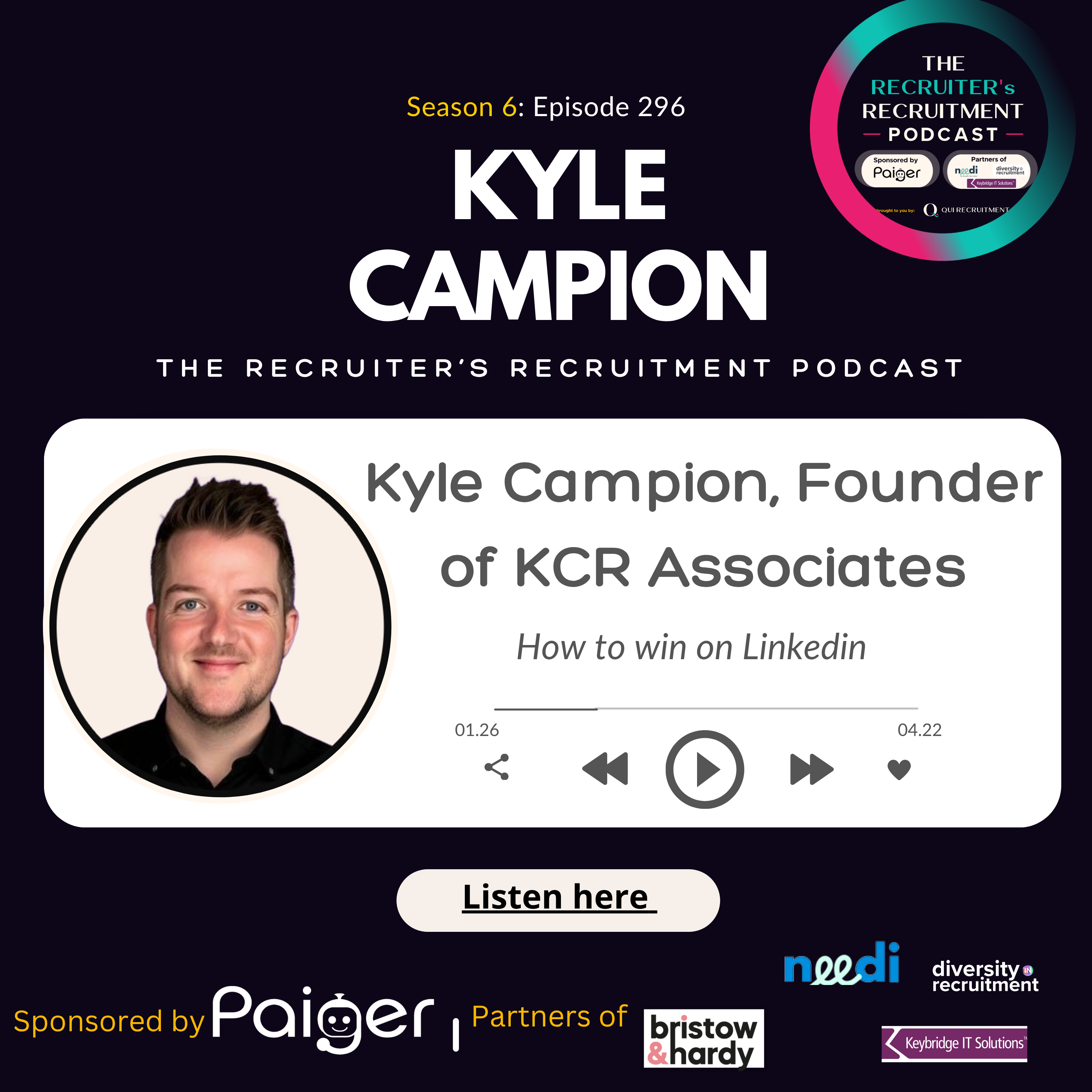 EP296: Kyle Campion, Founder of KCR Associates - How to win on Linkedin episode artwork