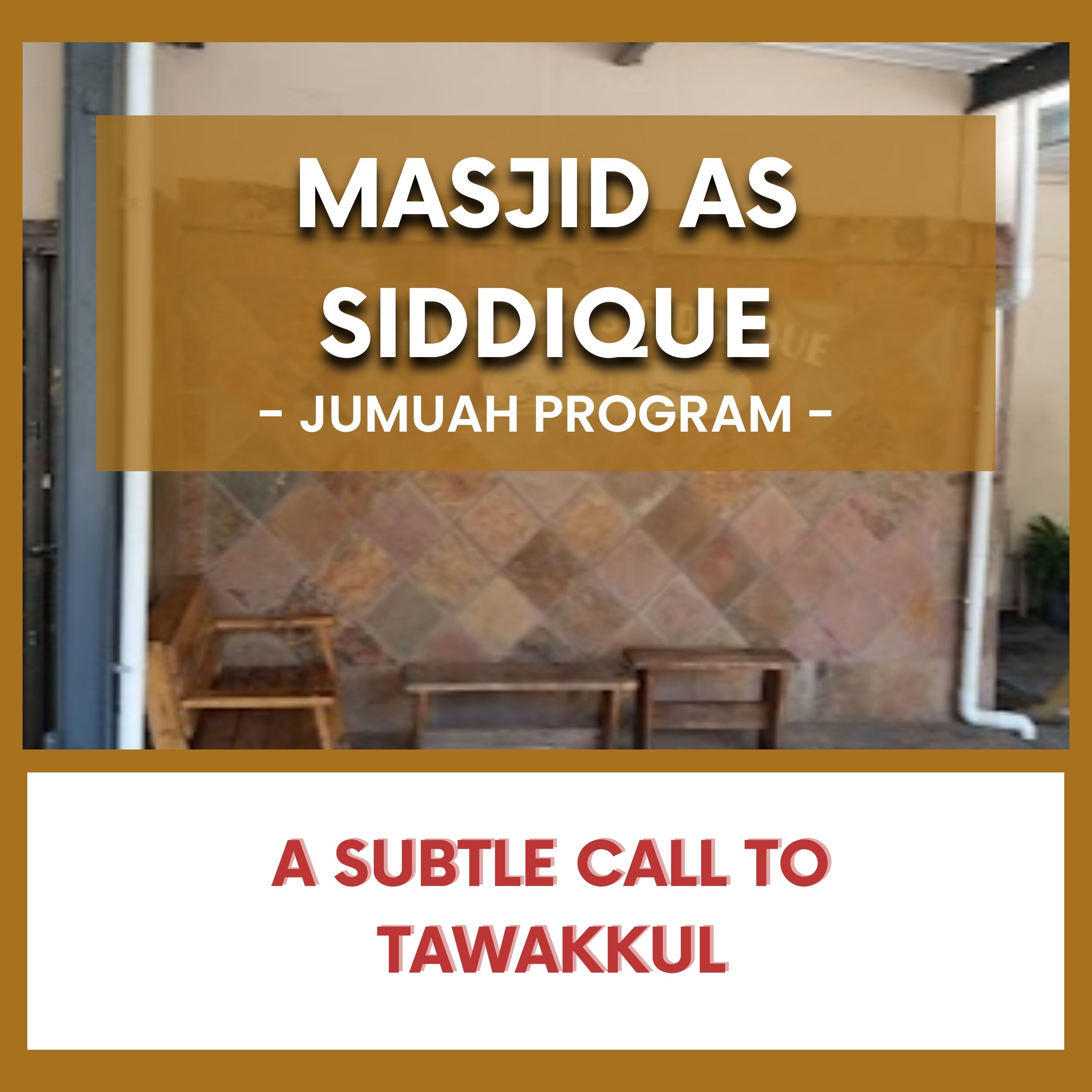 A subtle call to tawakkul