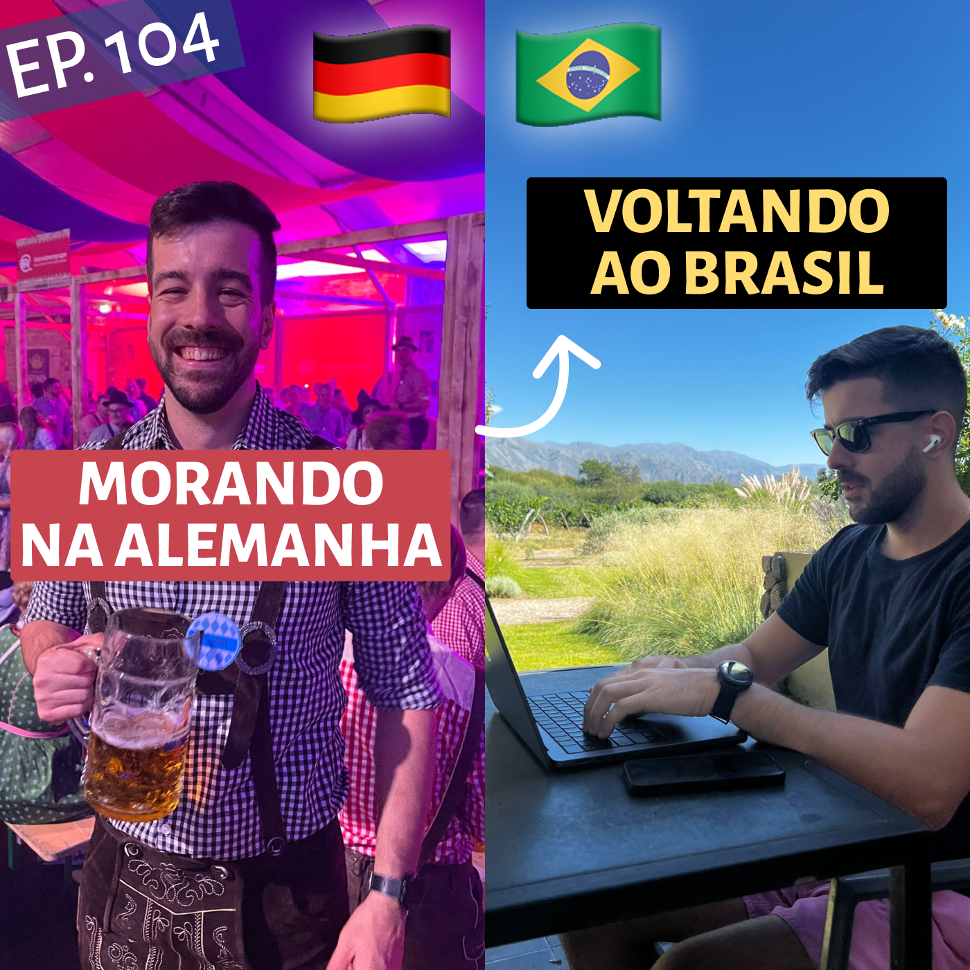 5 Anos Morando na Alemanha e Voltando ao Brasil, com  @pasquadev  (Vinicius Pasquantonio) #104