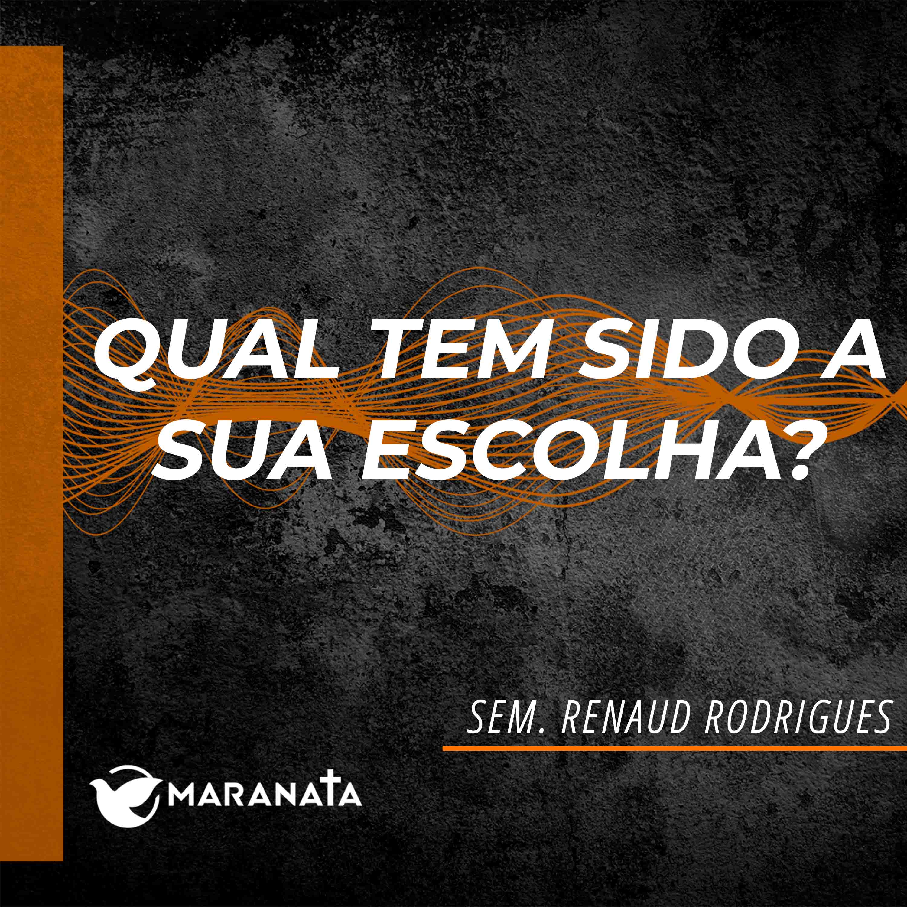 Qual tem sido a sua escolha? - Sem. Renaud Rodrigues