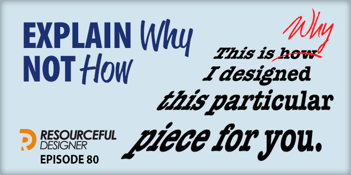 Explain Why, Not How - RD080 episode artwork