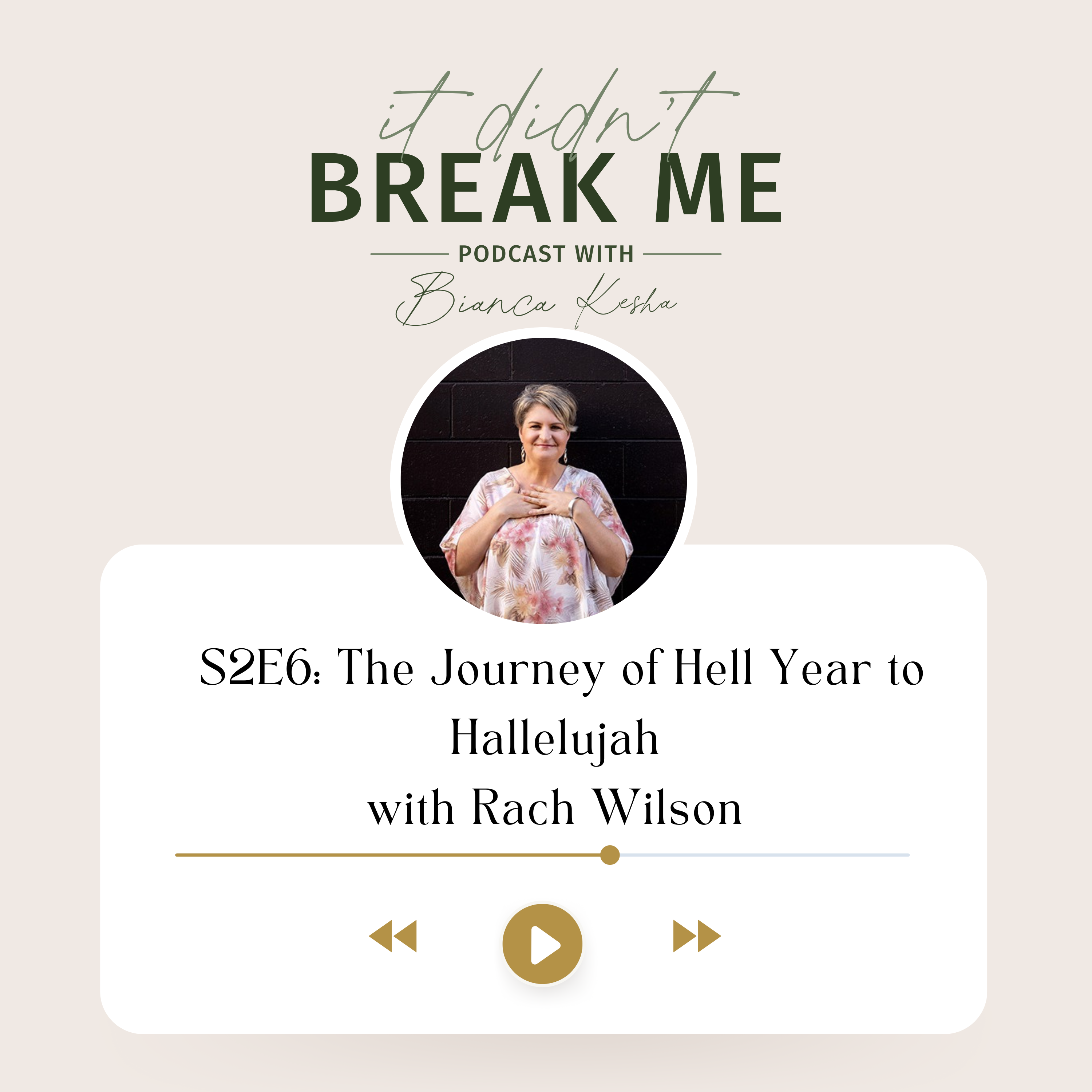 The Journey of Hell Year to Hallelujah with Rach Wilson Image
