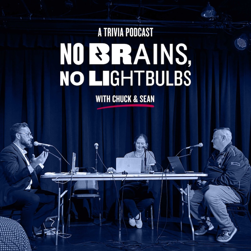 Artwork for podcast No Brains, No Lightbulbs: A Trivia Podcast