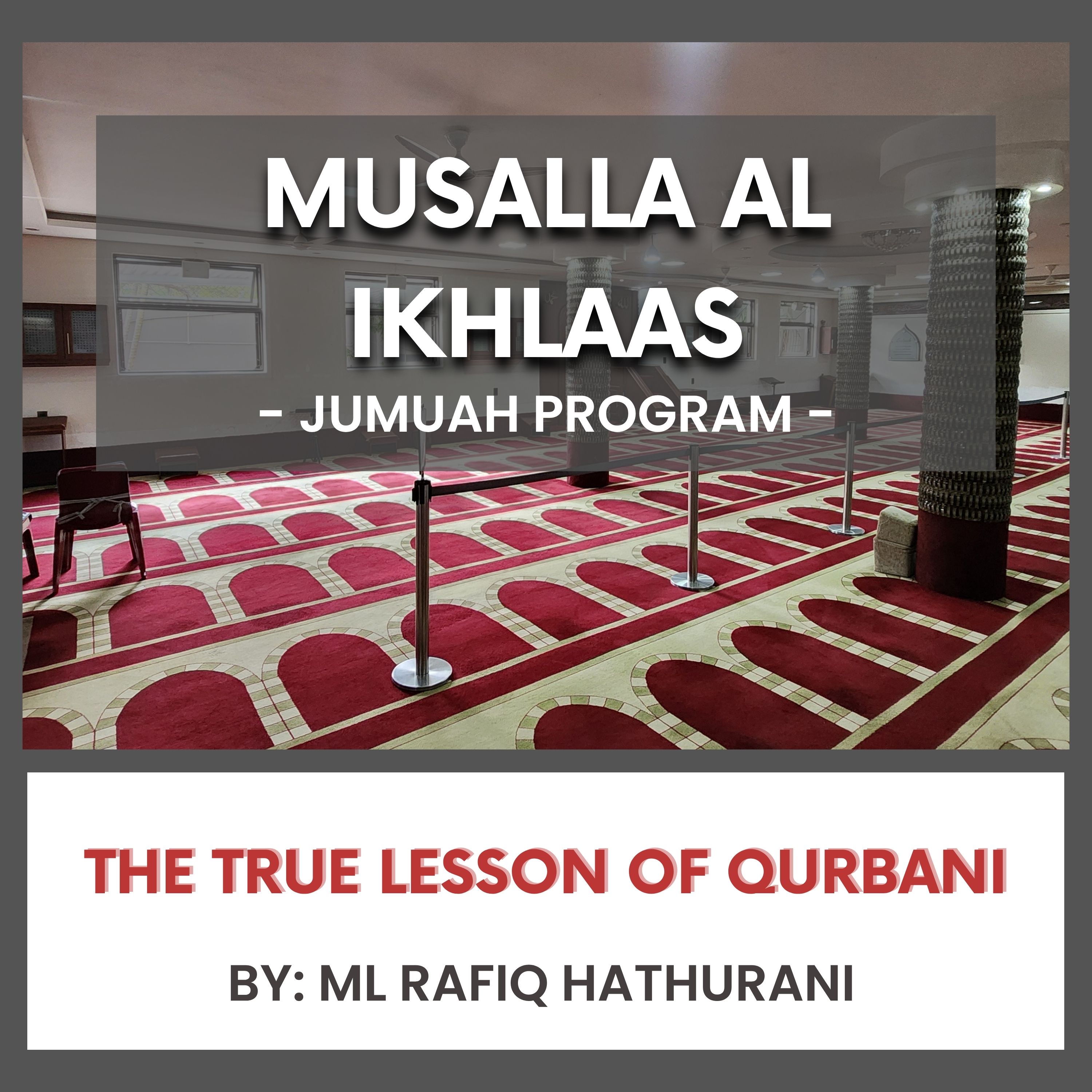 The True Lesson of Qurbani by ML Rafiq Hathurani episode artwork