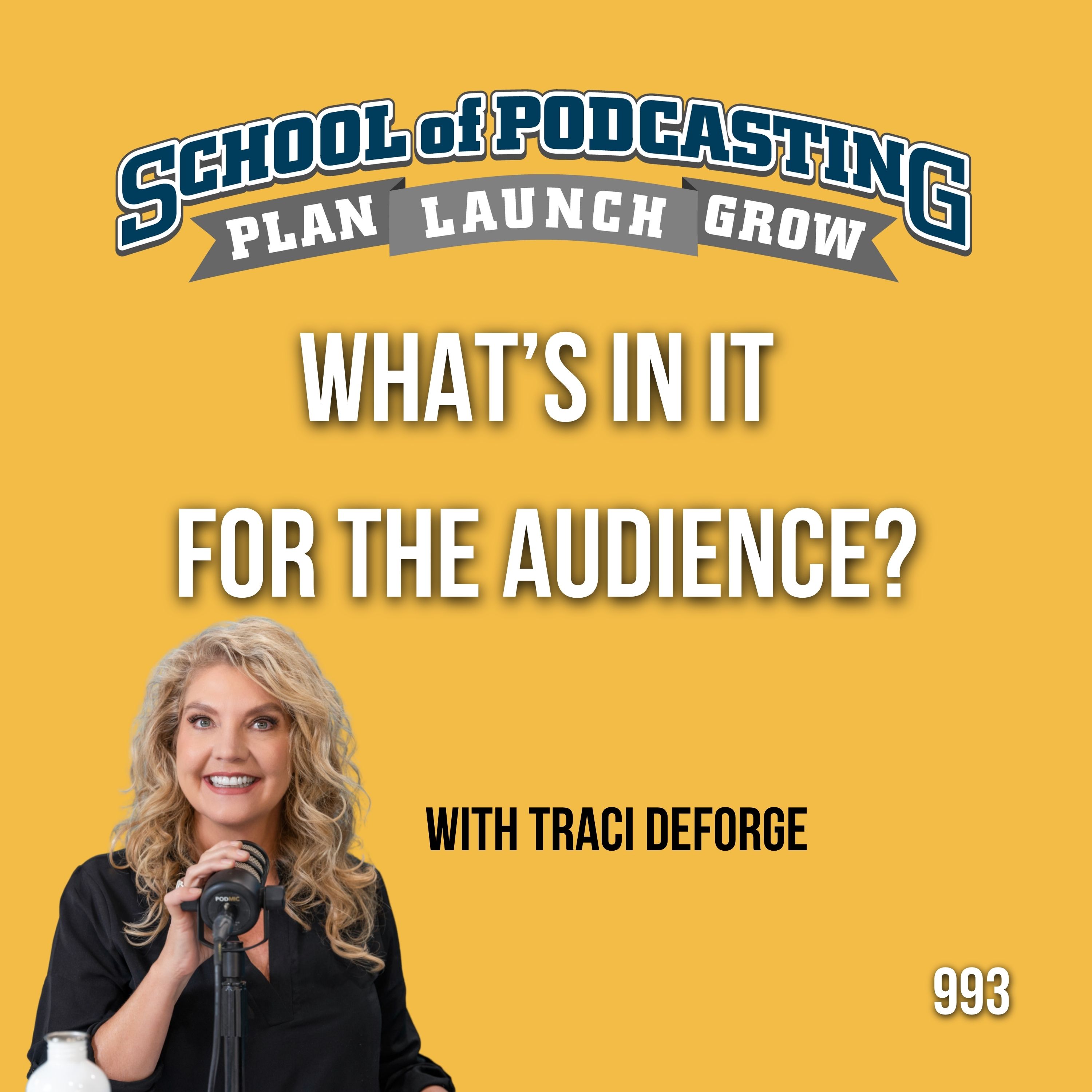 What's In It For The Audience? With Traci DeForge