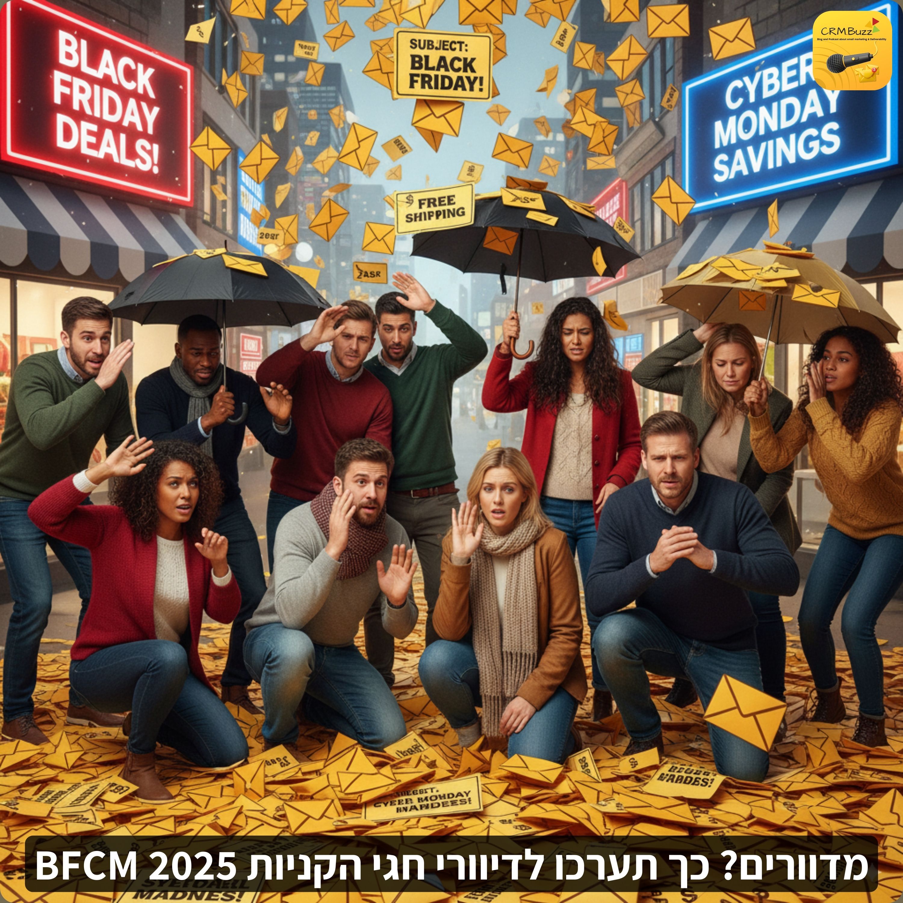 מדוורים? כך תערכו לדיוור חגי הקניות BFCM 2025. שנה טובה