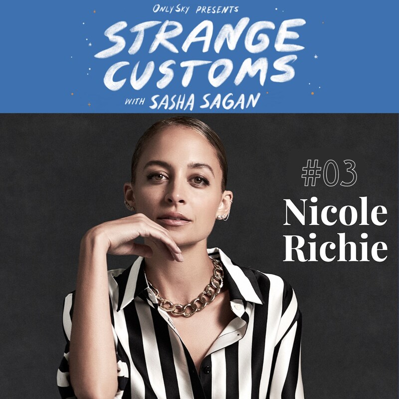 Artwork for podcast Strange Customs with Sasha Sagan