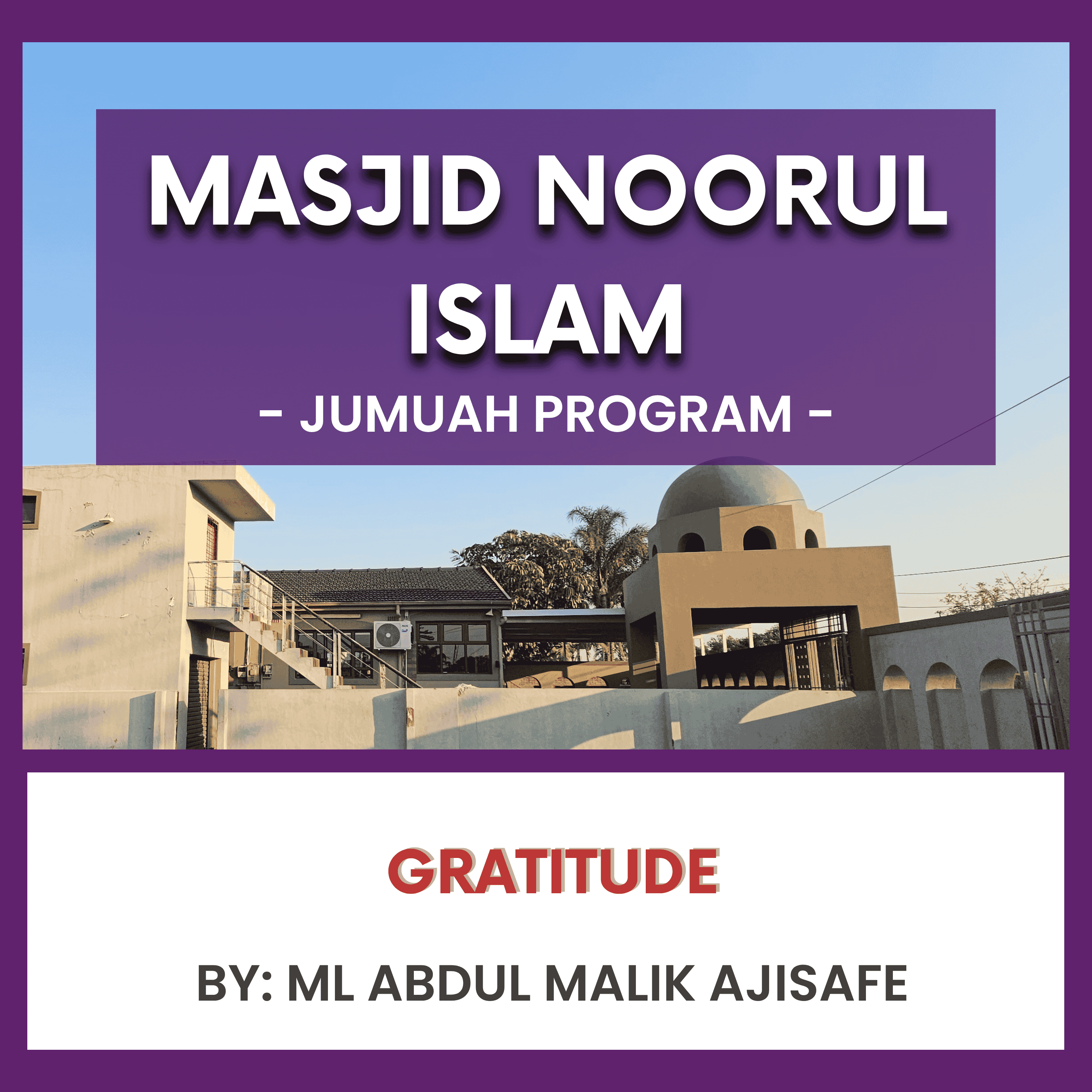 Gratitude by ML Abdul Malik Ajisafe episode artwork