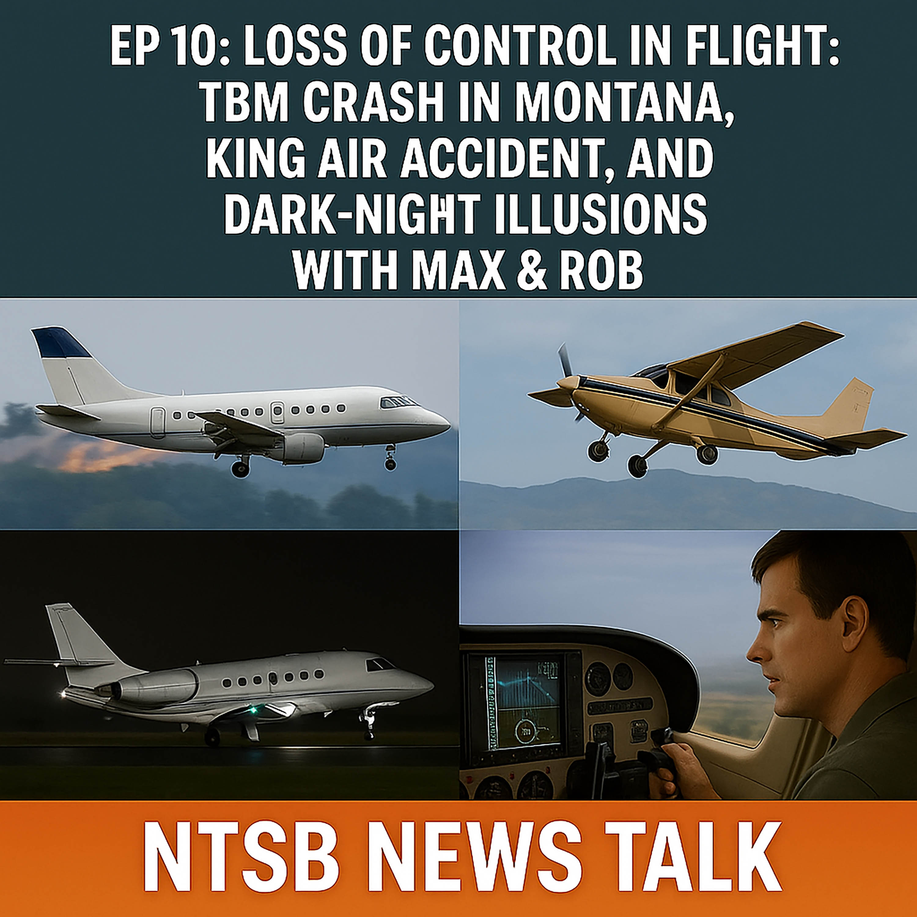 NTSB Accident Reports: TBM & King Air Loss of Control
