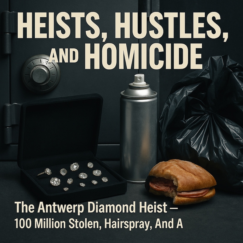 Artwork for podcast Heists, Hustles, and Homicide