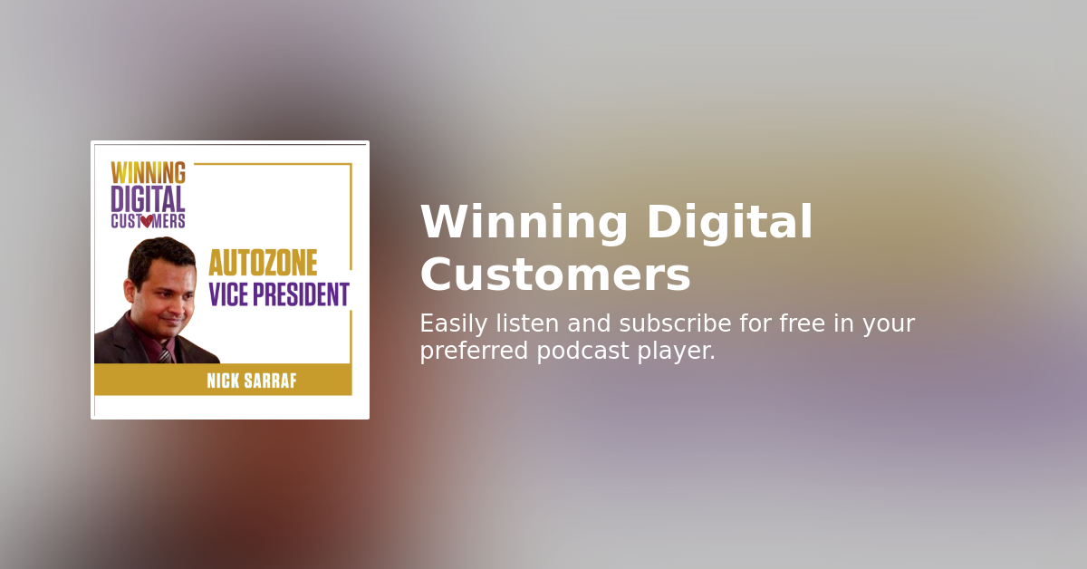 Vice President, Digital Transformation & Customer Satisfaction at