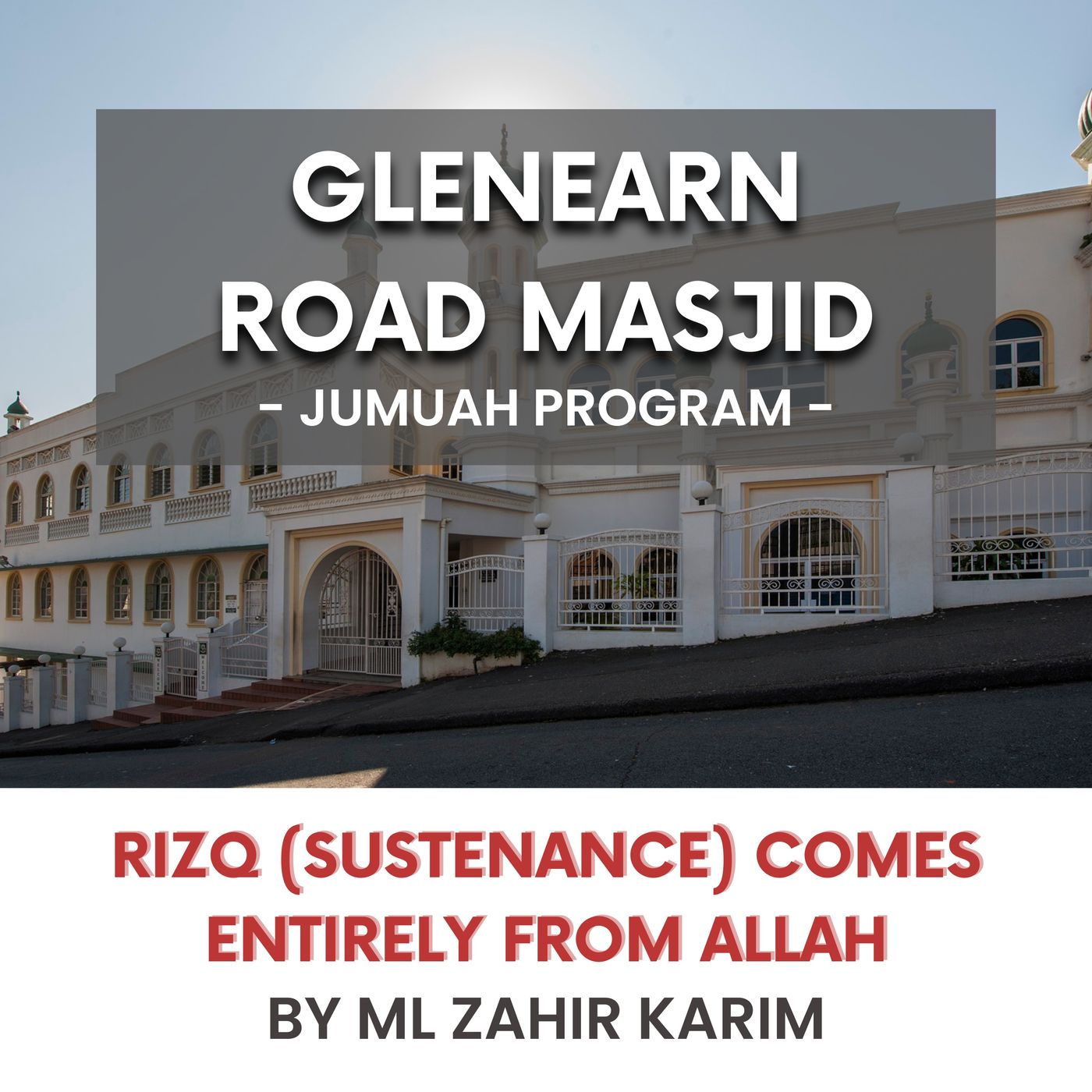 Rizq (sustenance) comes entirely from Allah by ML Zahir Karim