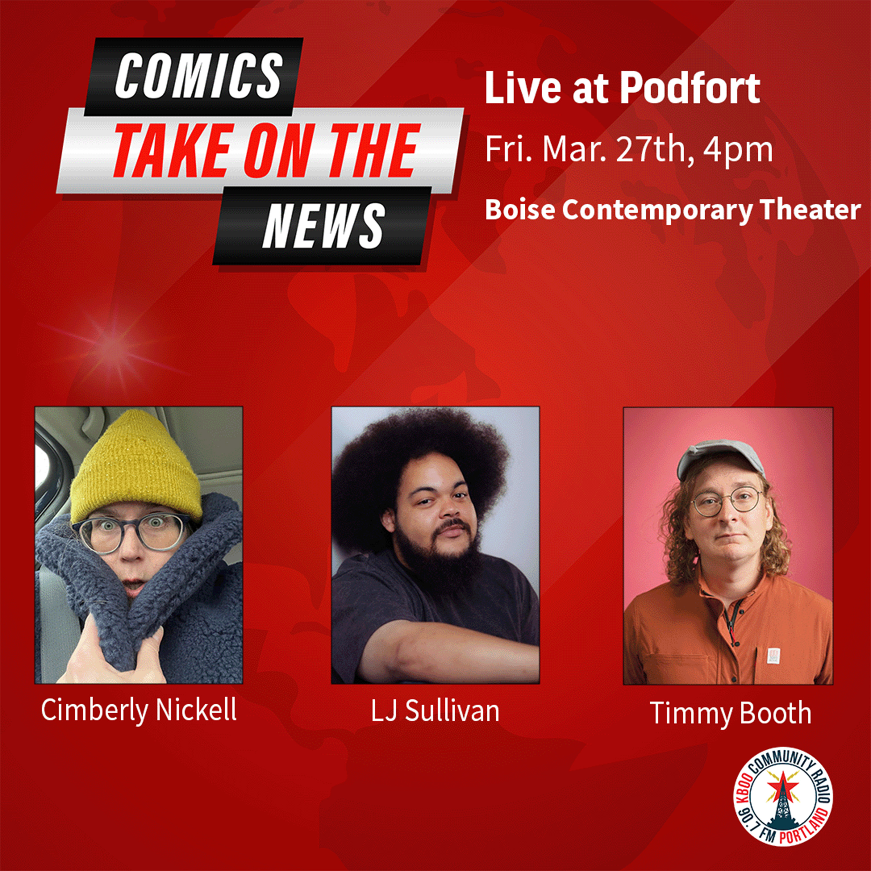 Comics Take on the News. Live from Podfort episode artwork