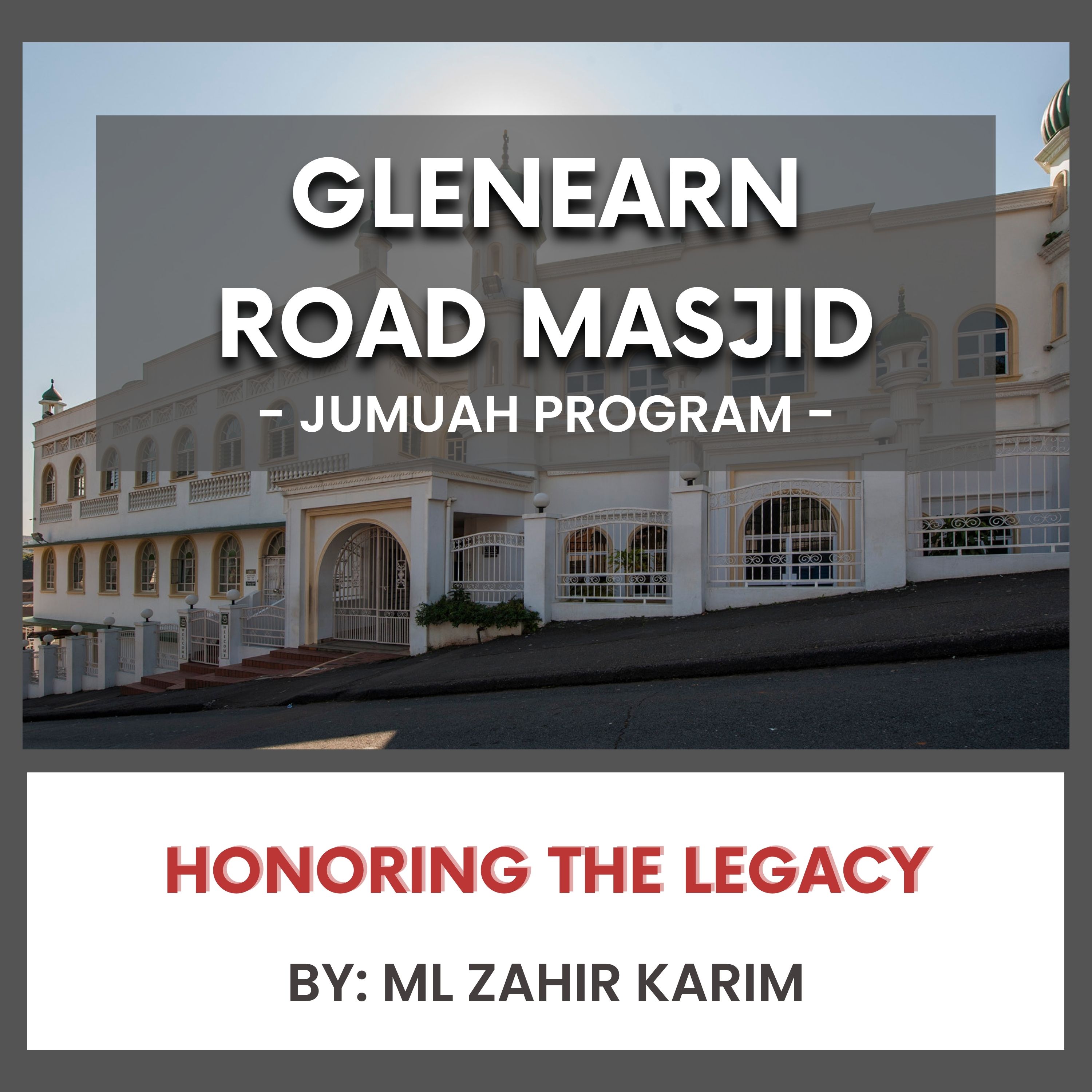 Honoring the Legacy by Ml Zahir Karim
