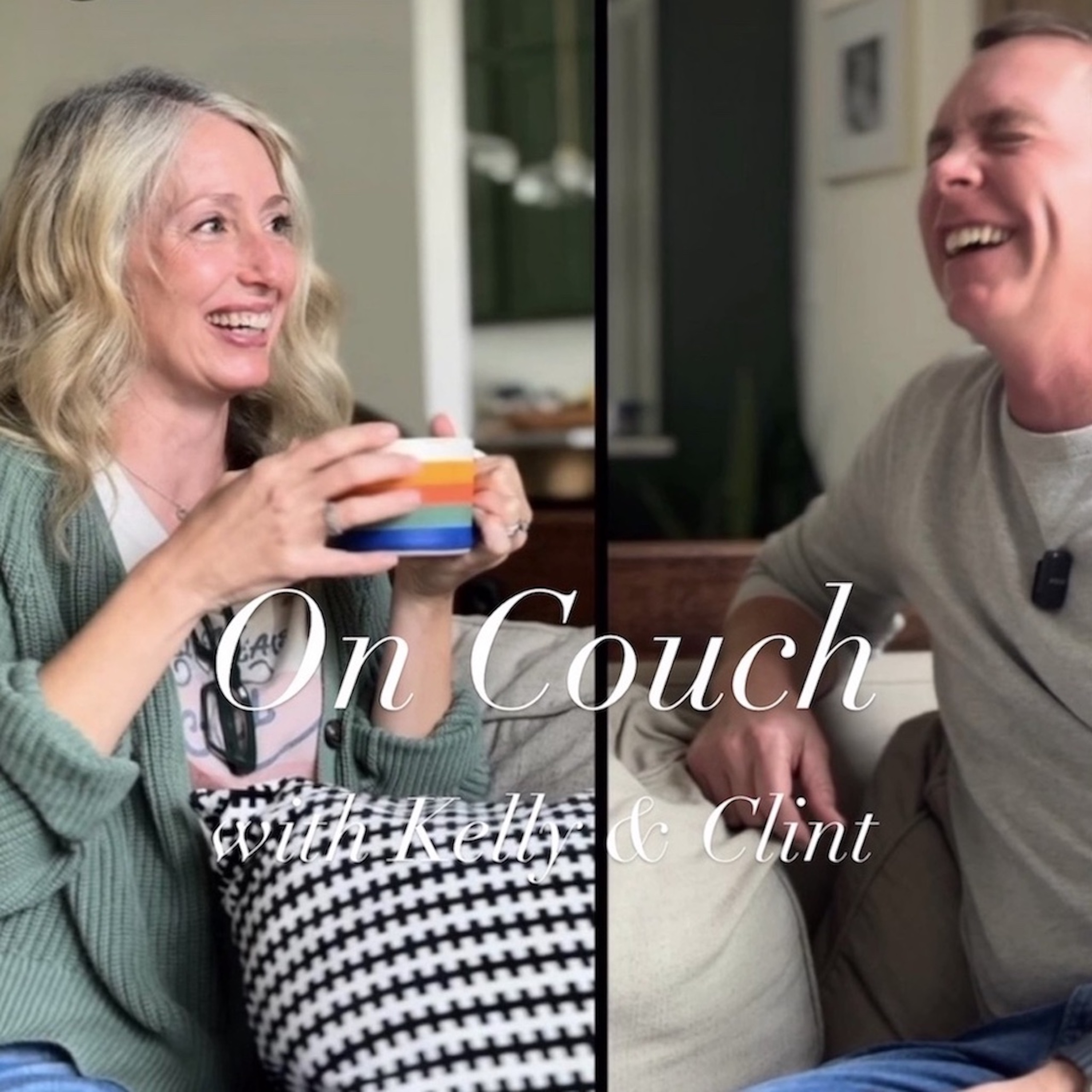 On Couch with Kelly & Clint