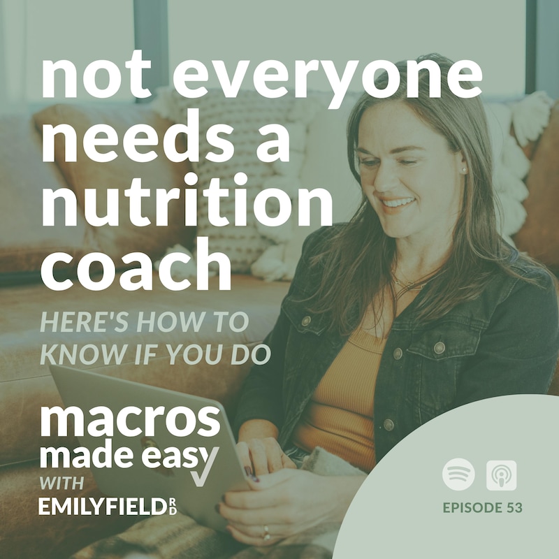 Artwork for podcast Macros Made Easy with Emily Field RD