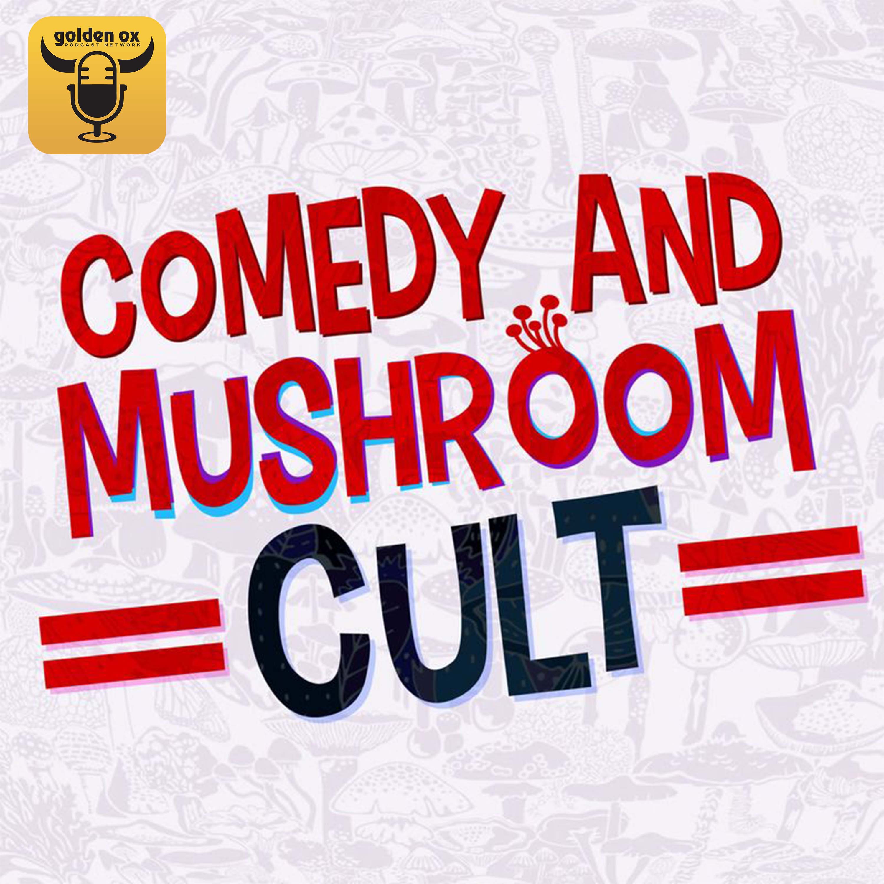 Comedy and Mushroom Cult's artwork