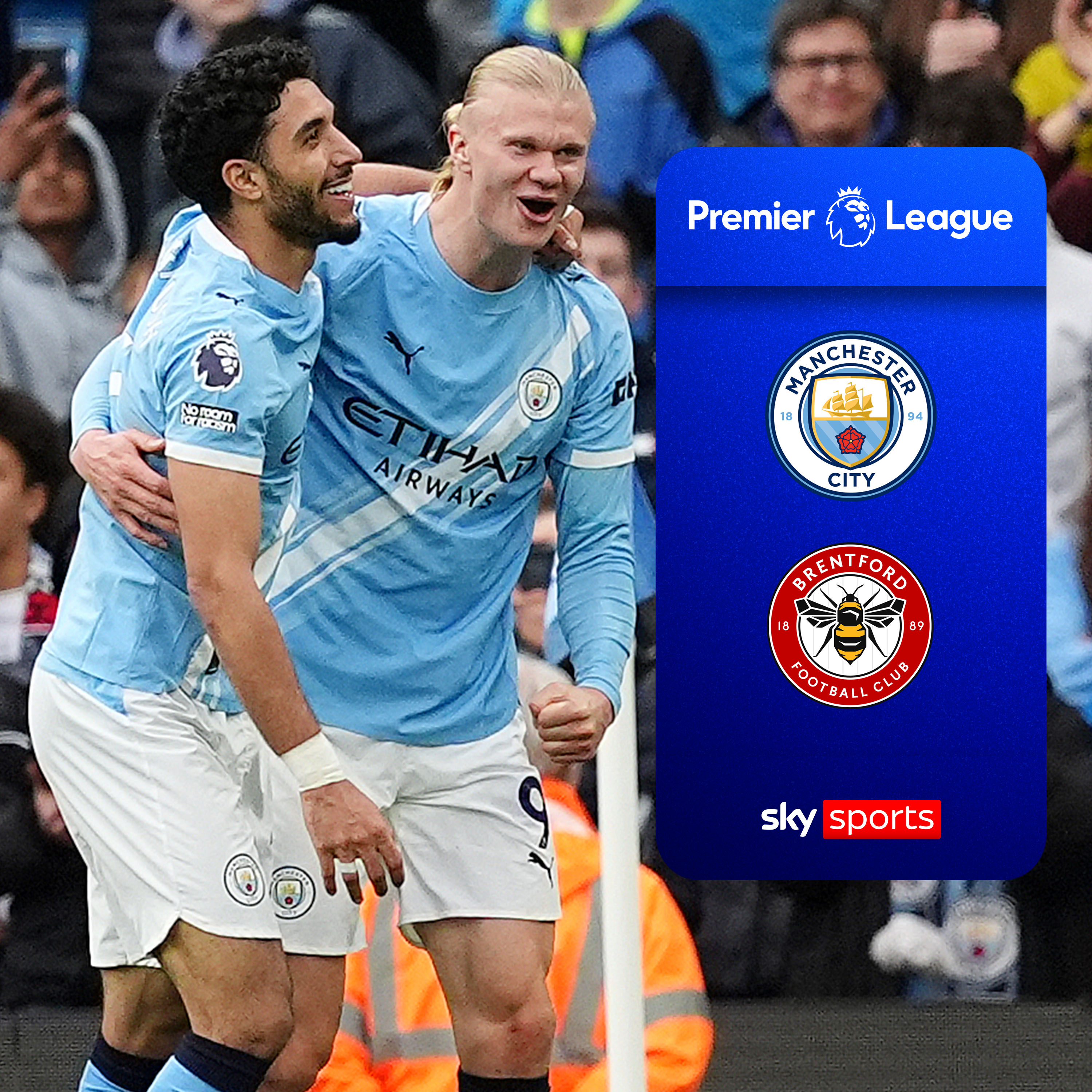 Man City close gap on Arsenal after 3-0 win over Brentford