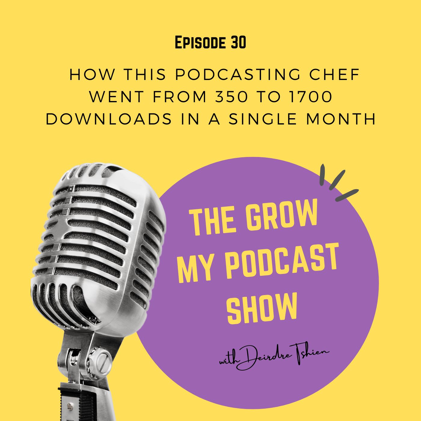 30. How this Podcasting Chef went from 350 to 1700 downloads in a single month