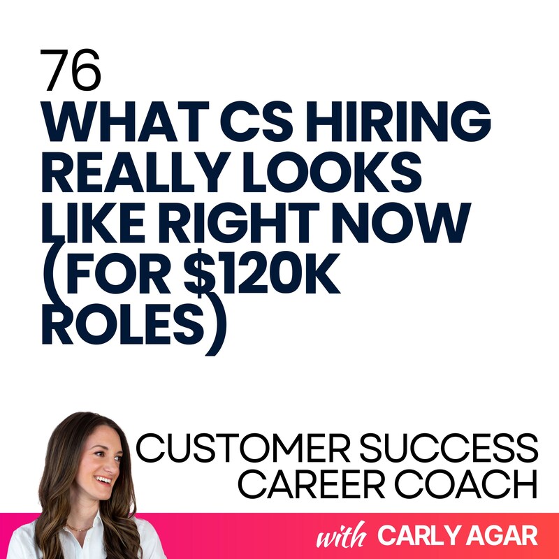 Artwork for podcast Customer Success Career Coach, Career Tips and Proven Job Interview Strategies For Every Customer Success Manager