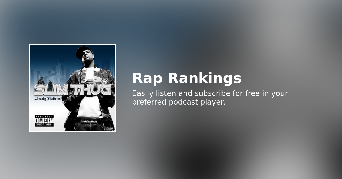 ☆G-RAP / Slim Thug – Already Platinum Already Platinum - Album by Slim Thug - Apple Music