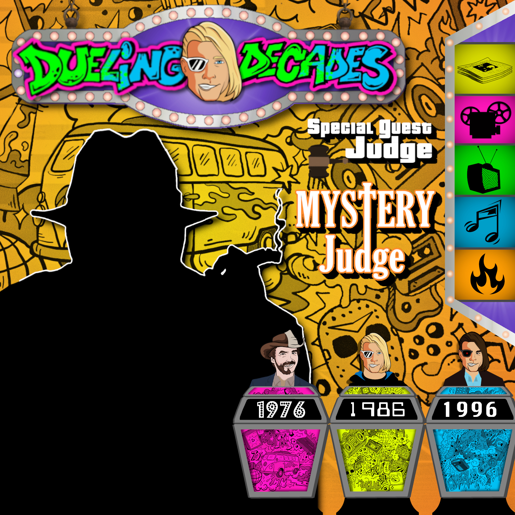 Mystery Judge “Mr. Boddy” presides over this spooky October duel between 1976, 1986 & 1996!