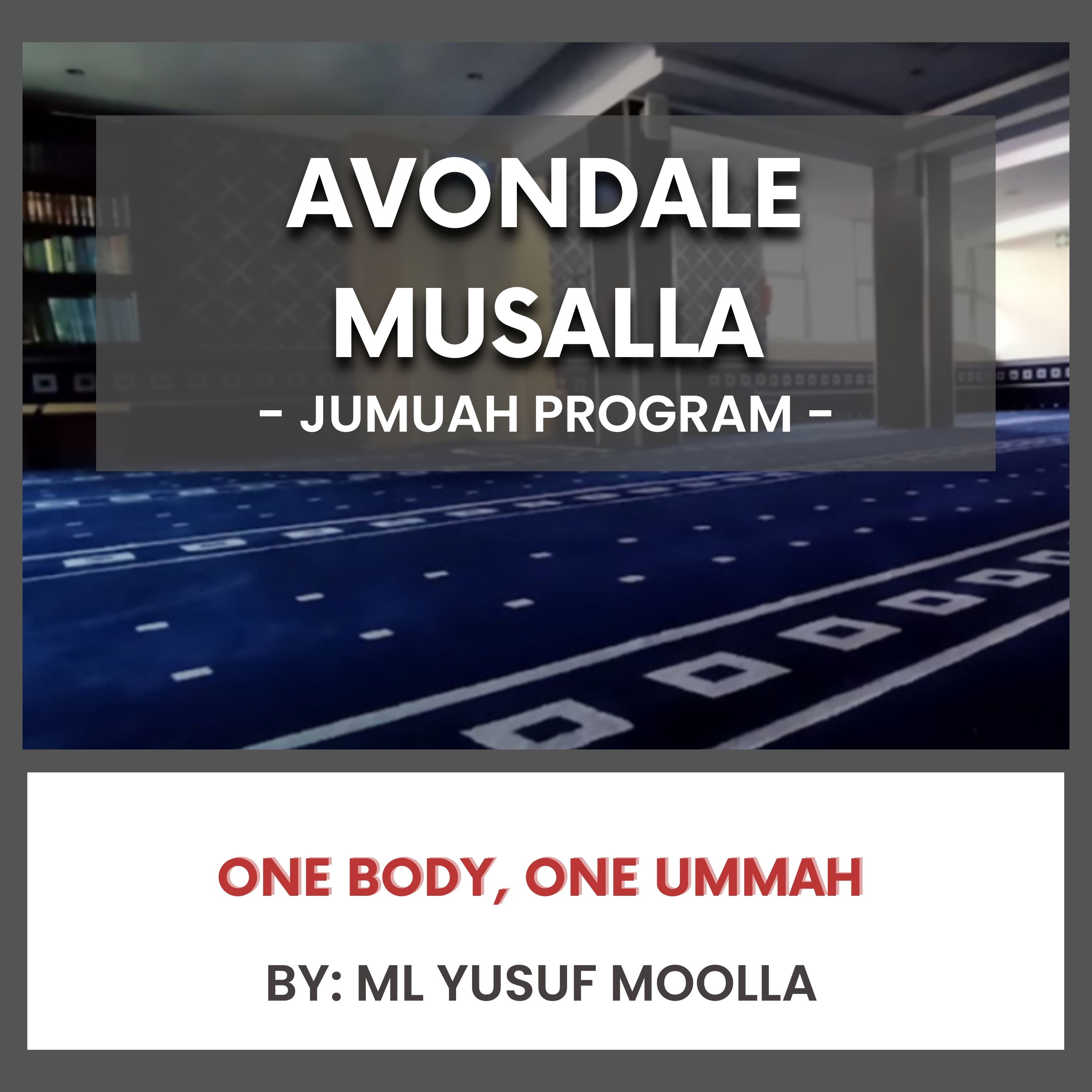 One Body, One Ummah by ML Yusuf Moolla episode artwork