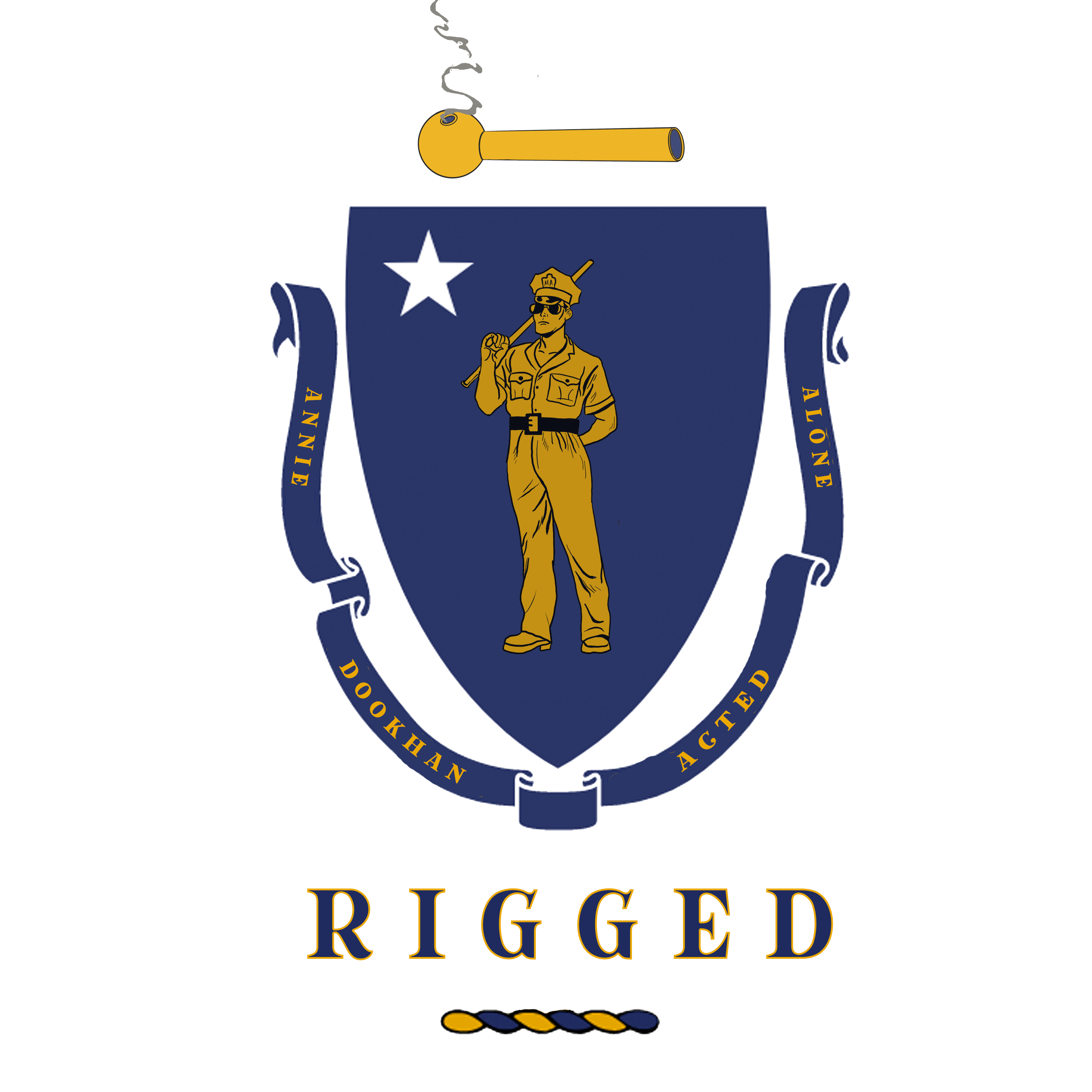 Artwork for podcast Rigged:  The Massachusetts Drug Lab Scandal Podcast